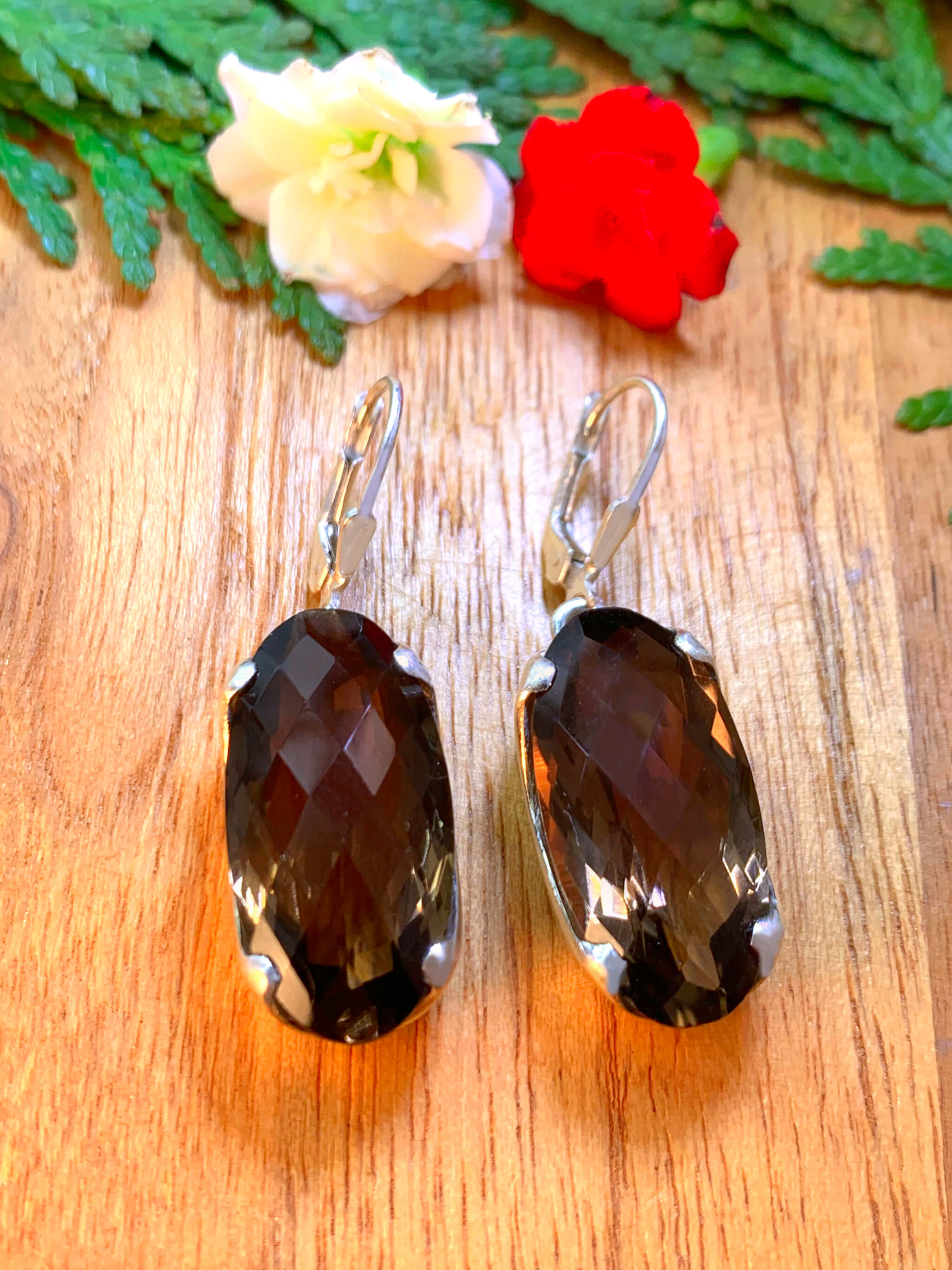 Smoky Quartz Earrings
