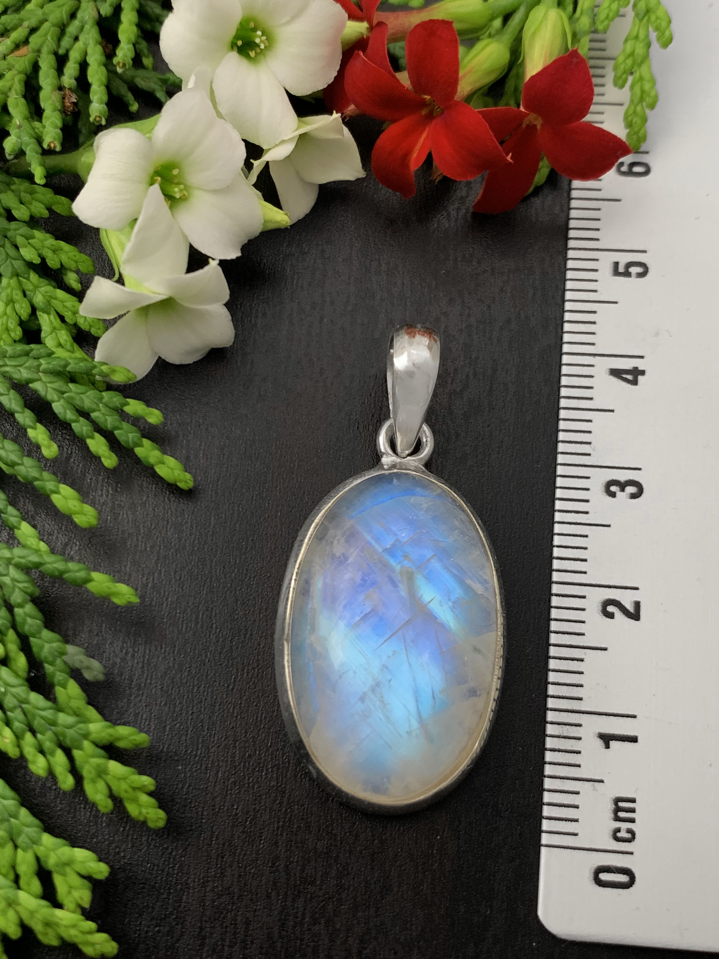 Moonstone Pendant - Rainbow