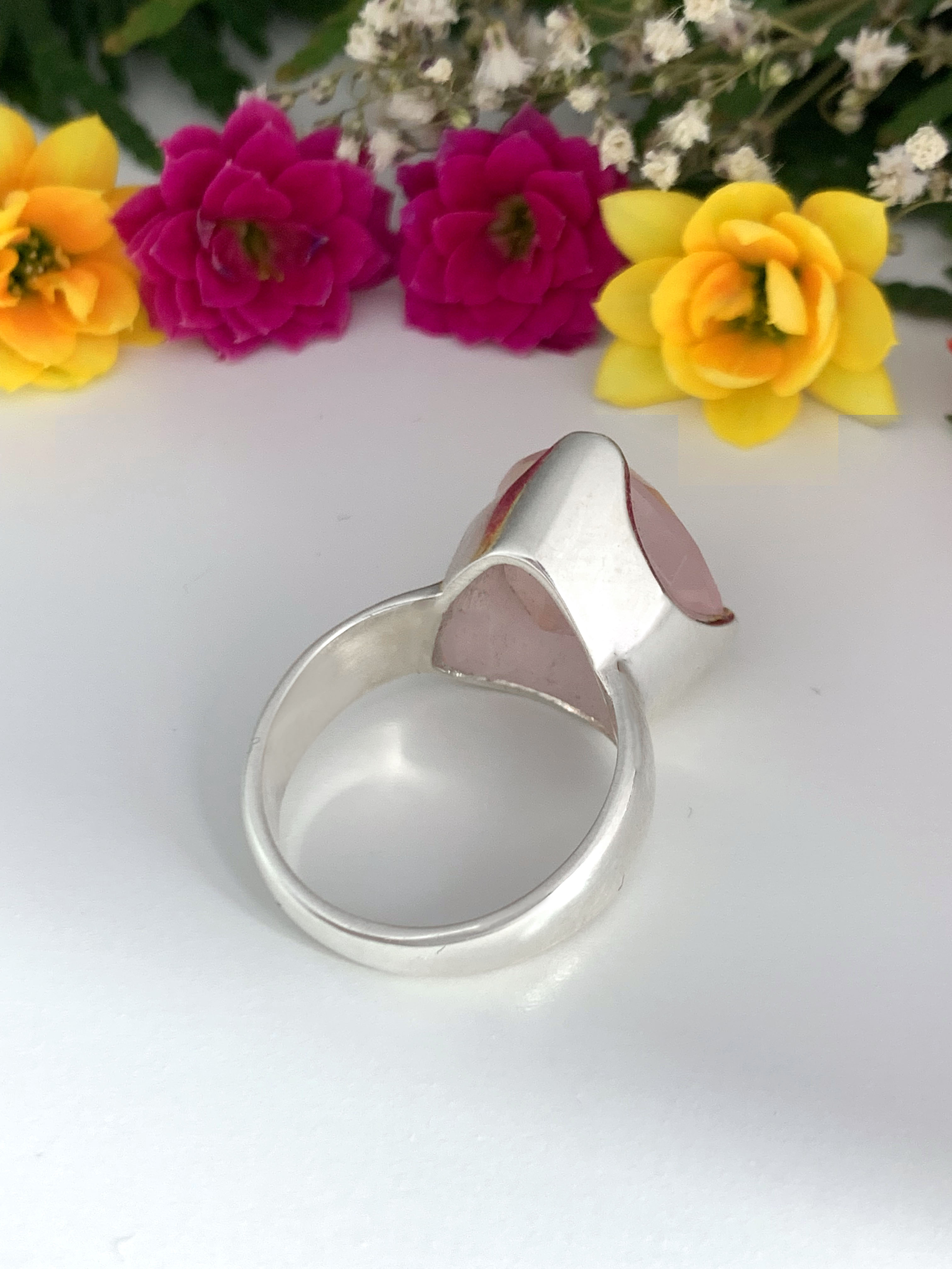 Rosenquarz Ring - TOP