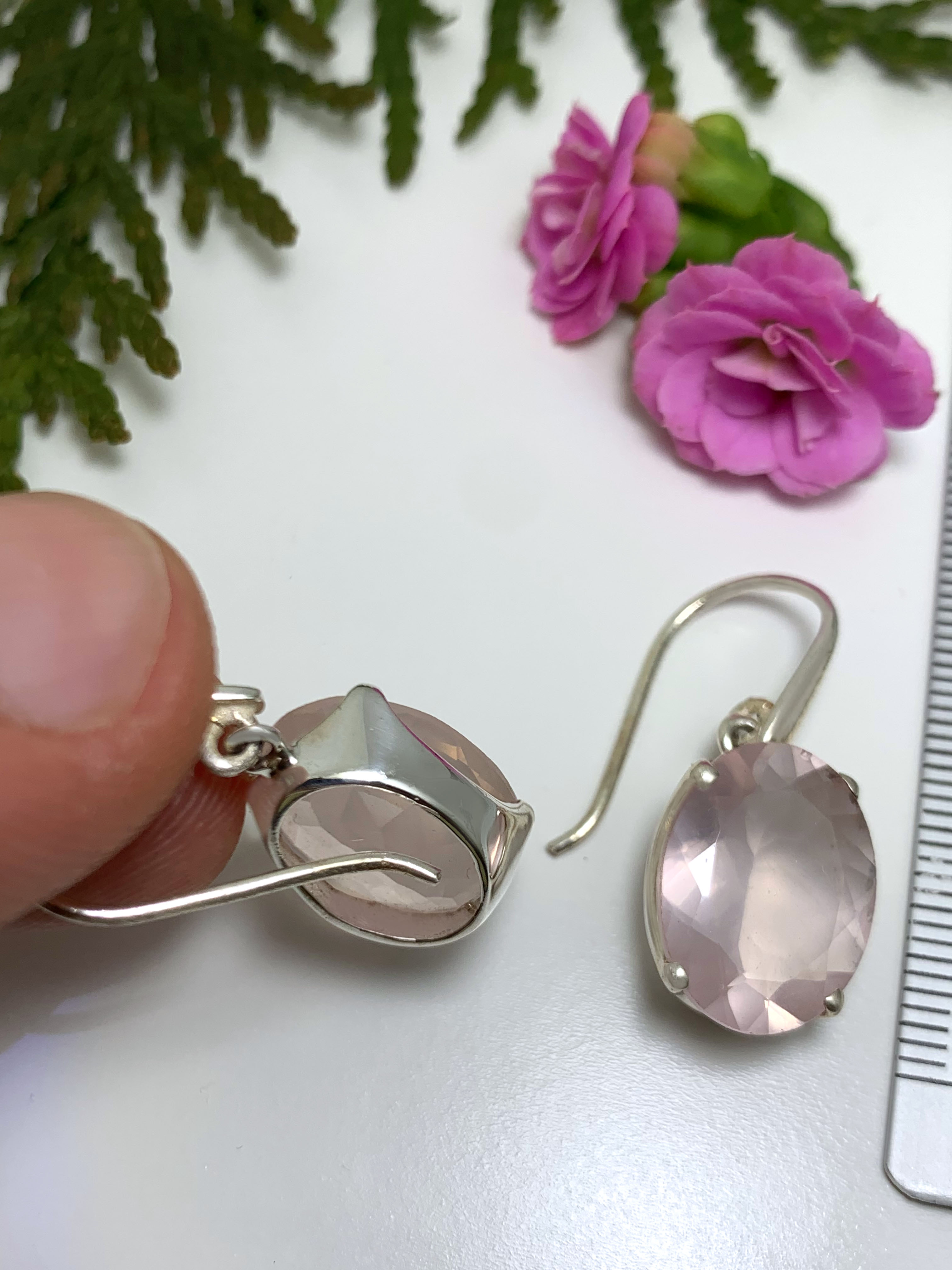 rosequarz-ohrhaenger-rosenquartz-earrings-ohr00891-4 Rosenquarz Ohrhänger