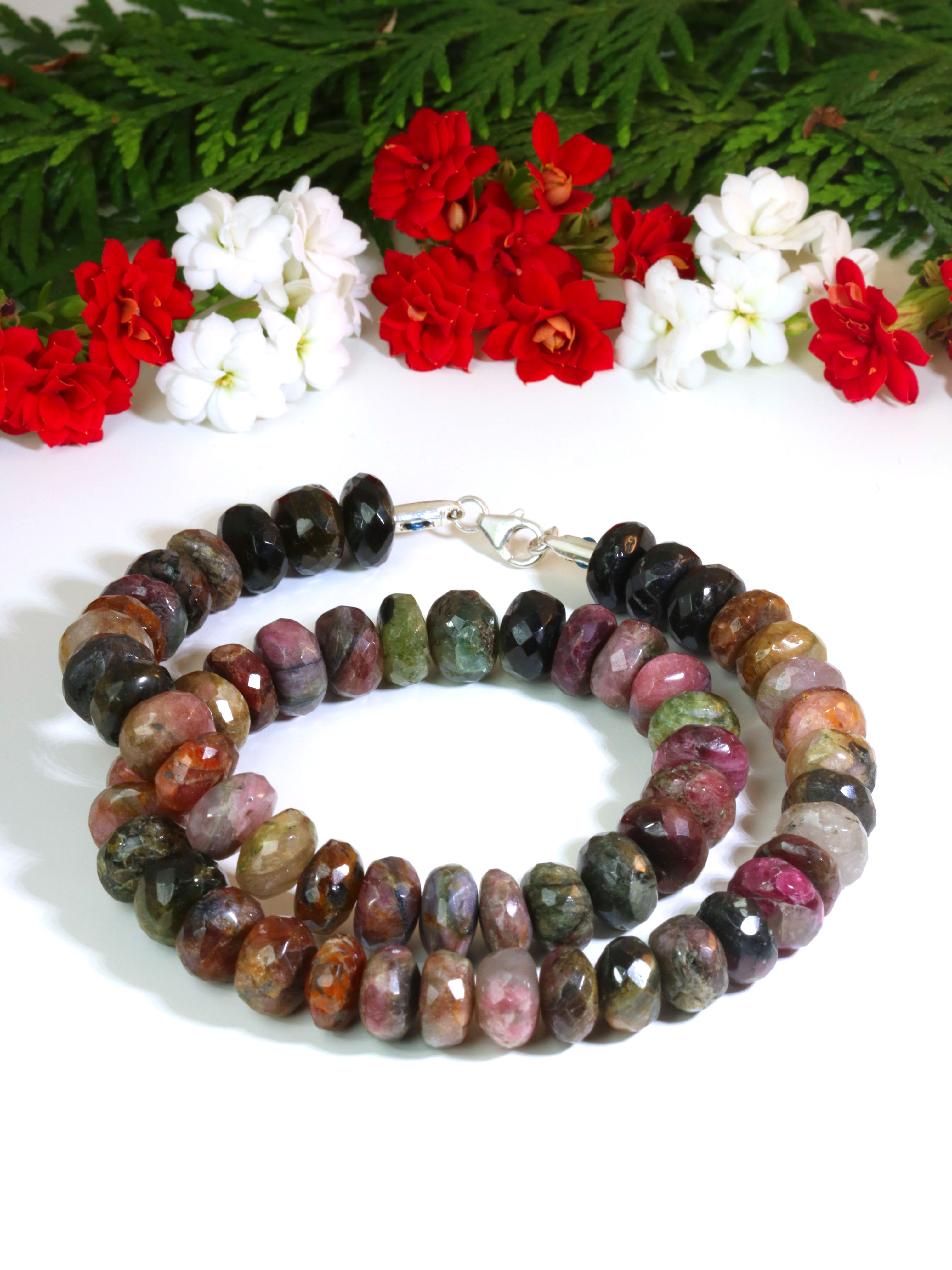 turmalin-kette-tourmaline-necklace-k00192 XL Turmalin Kette