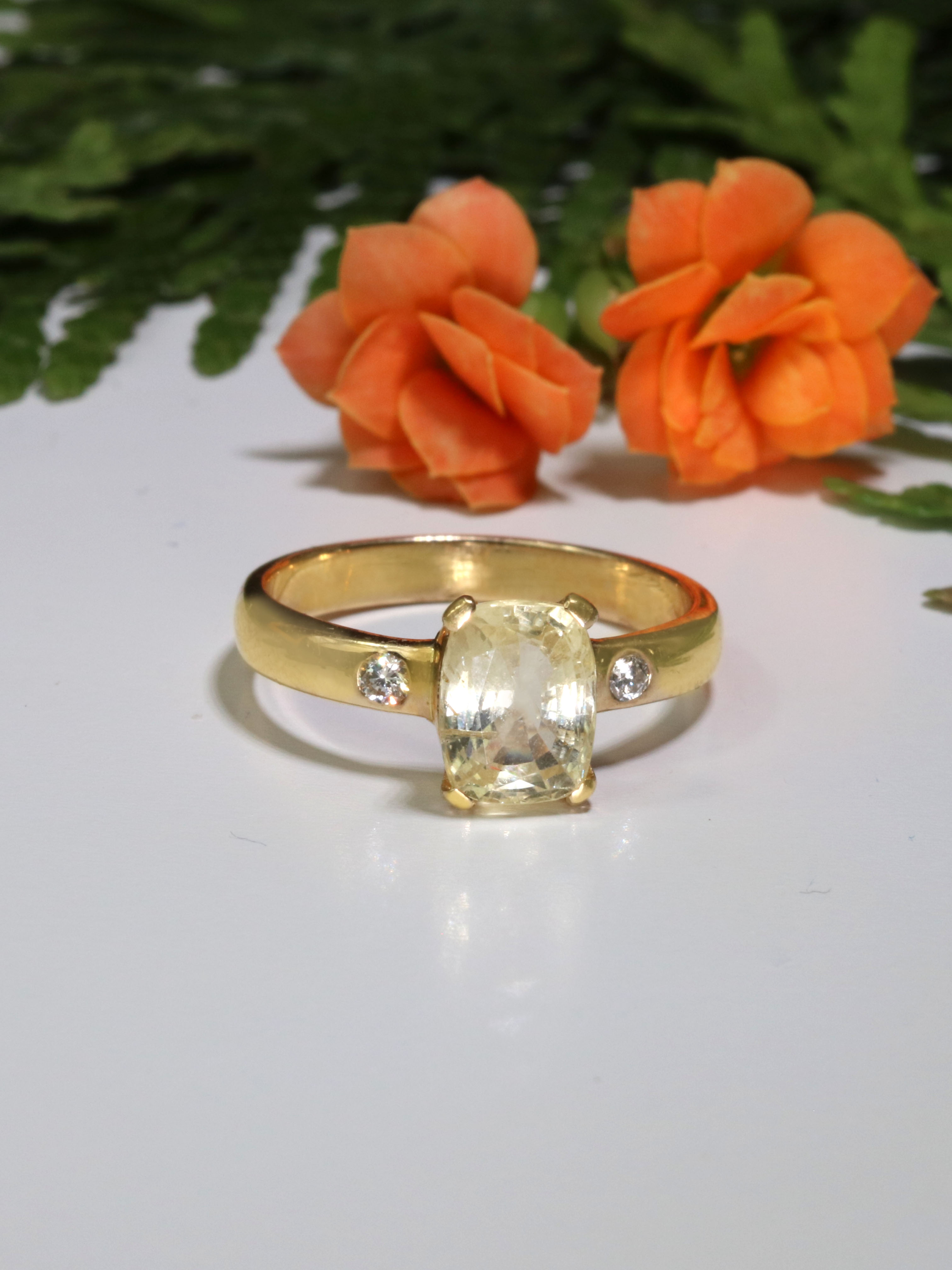 aquamarin-ring-aquamarine-ring-gold-gs0118 Saphir Ring mit Diamant - Gold 14k