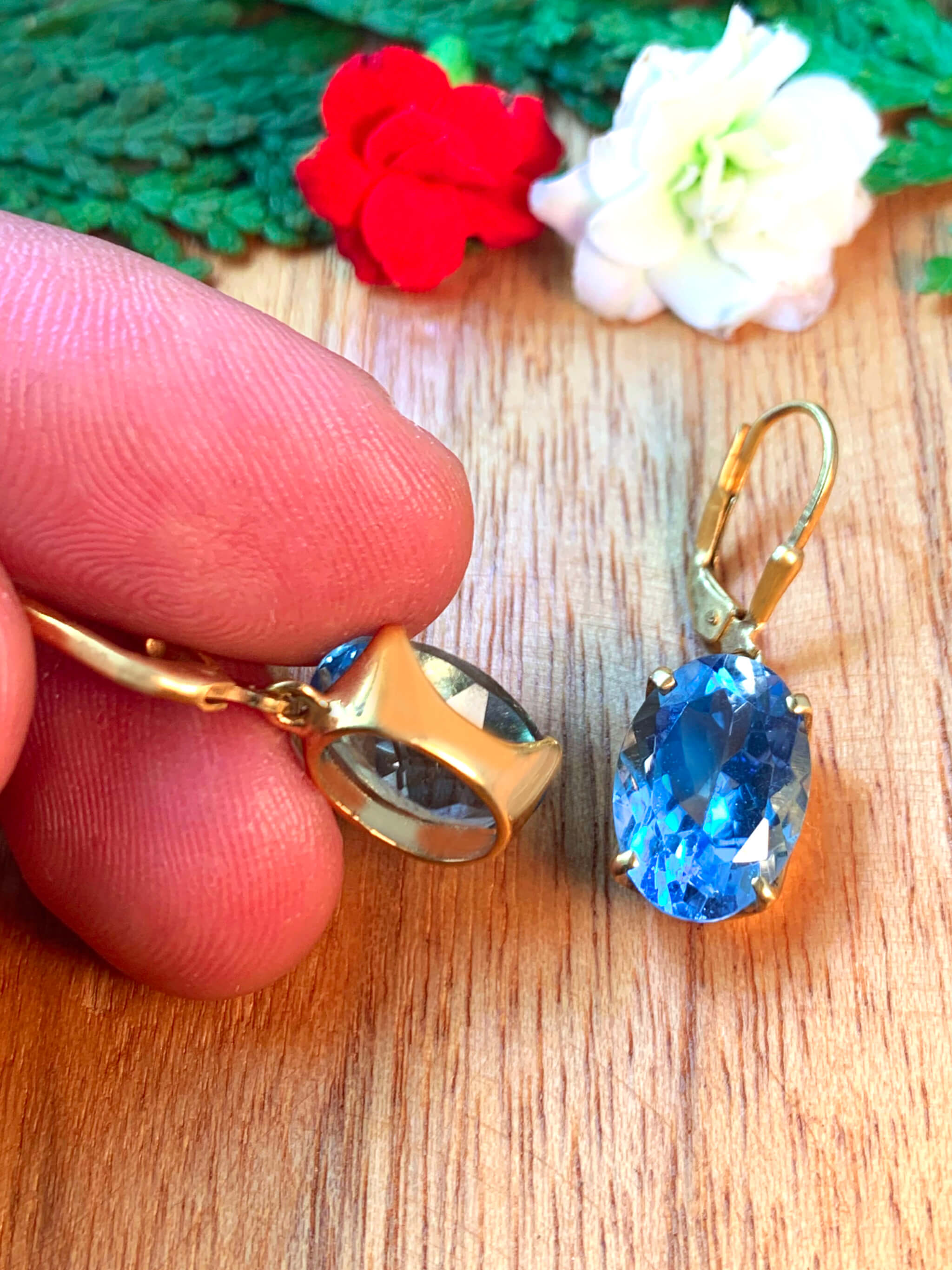 blautopas-ohrhaenger-vergoldet-blue-topaz-earrings-gold-plated-ohr00940-4 Blue Topaz Earrings - vergoldet