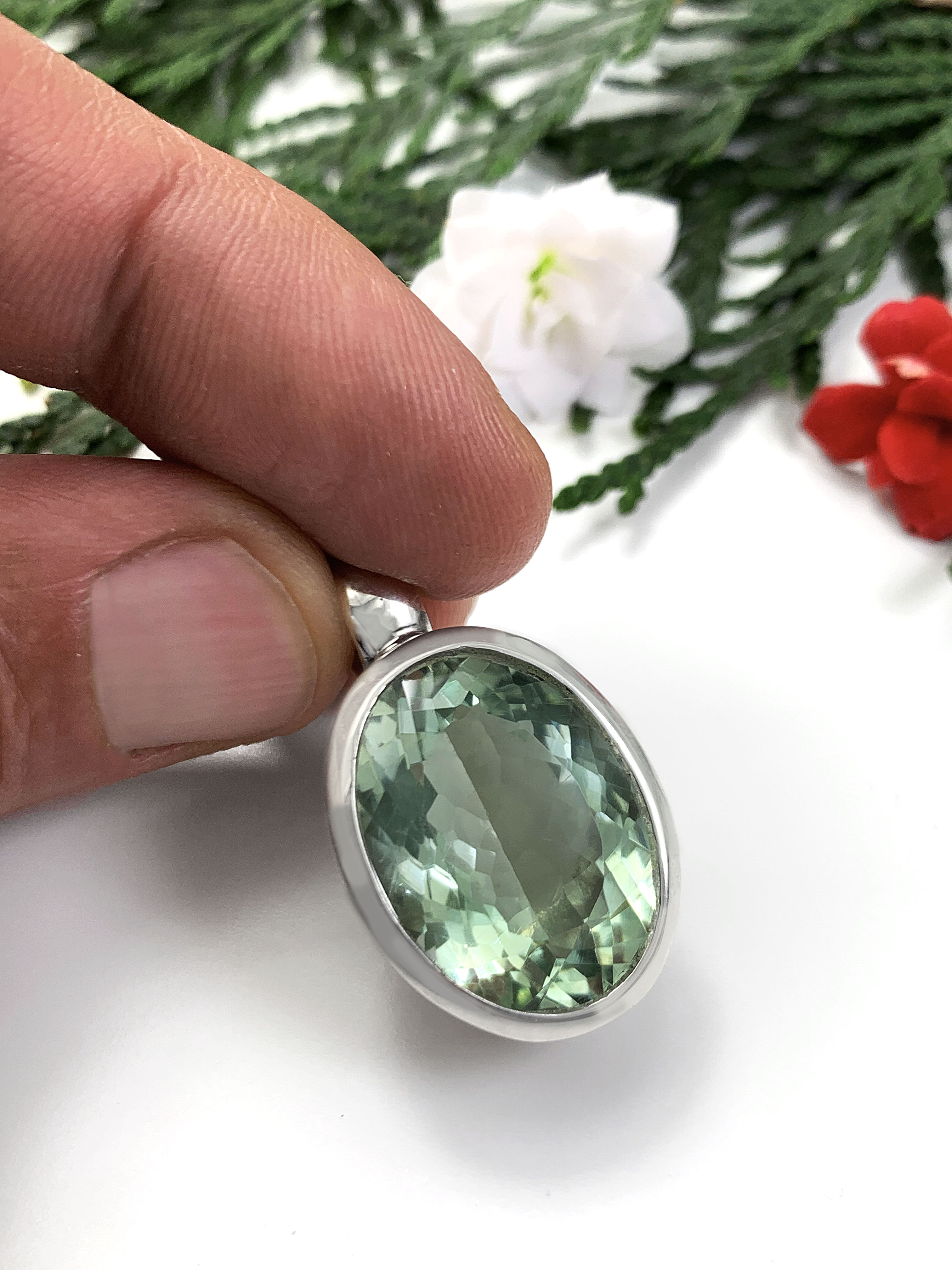 Prasiolith Anhänger