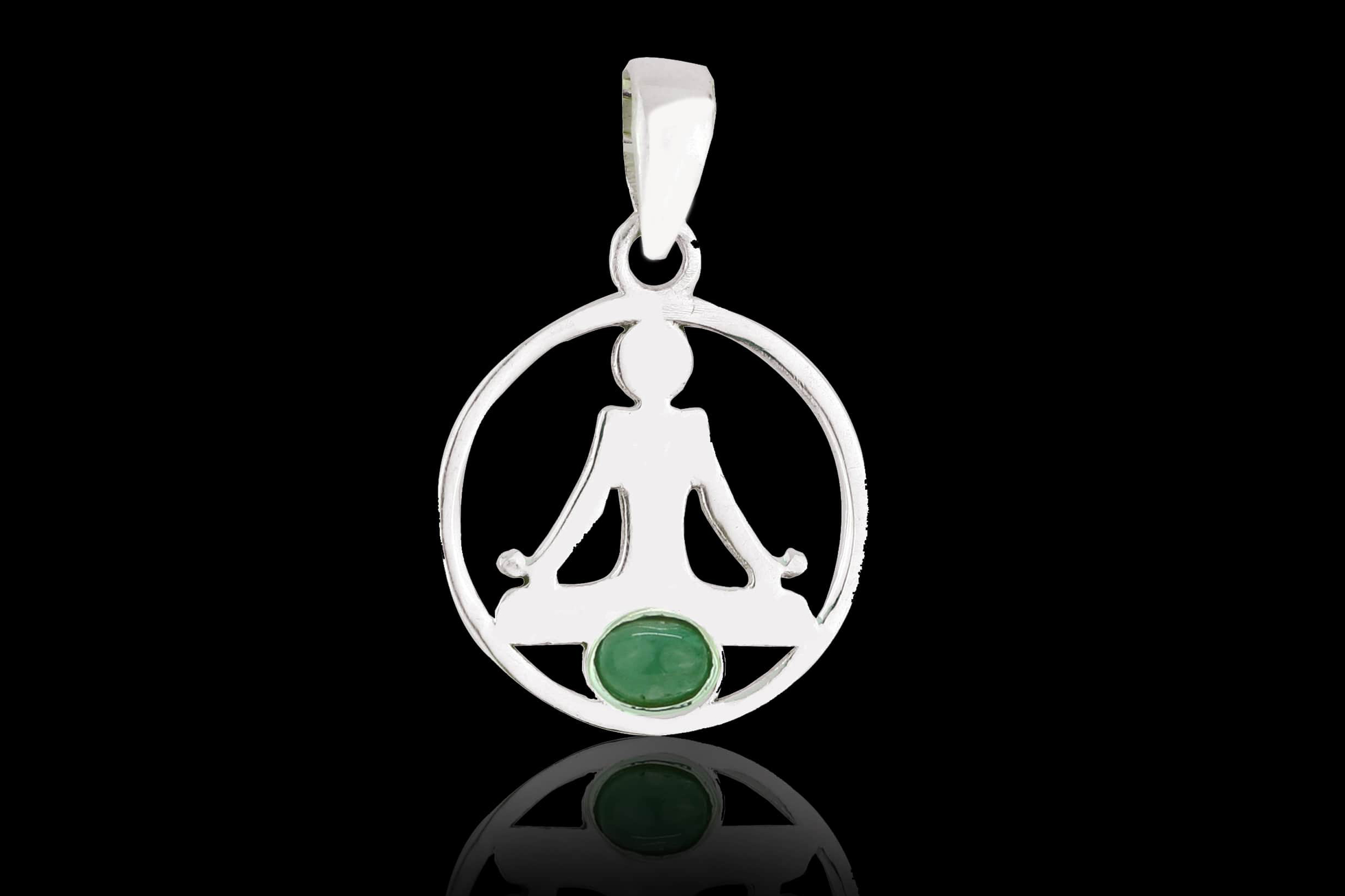 anh-nger-meditation-figur-stein-gr-n-schwarz-minncH8oEXdaJQy9 Buddha Anhänger - Smaragd