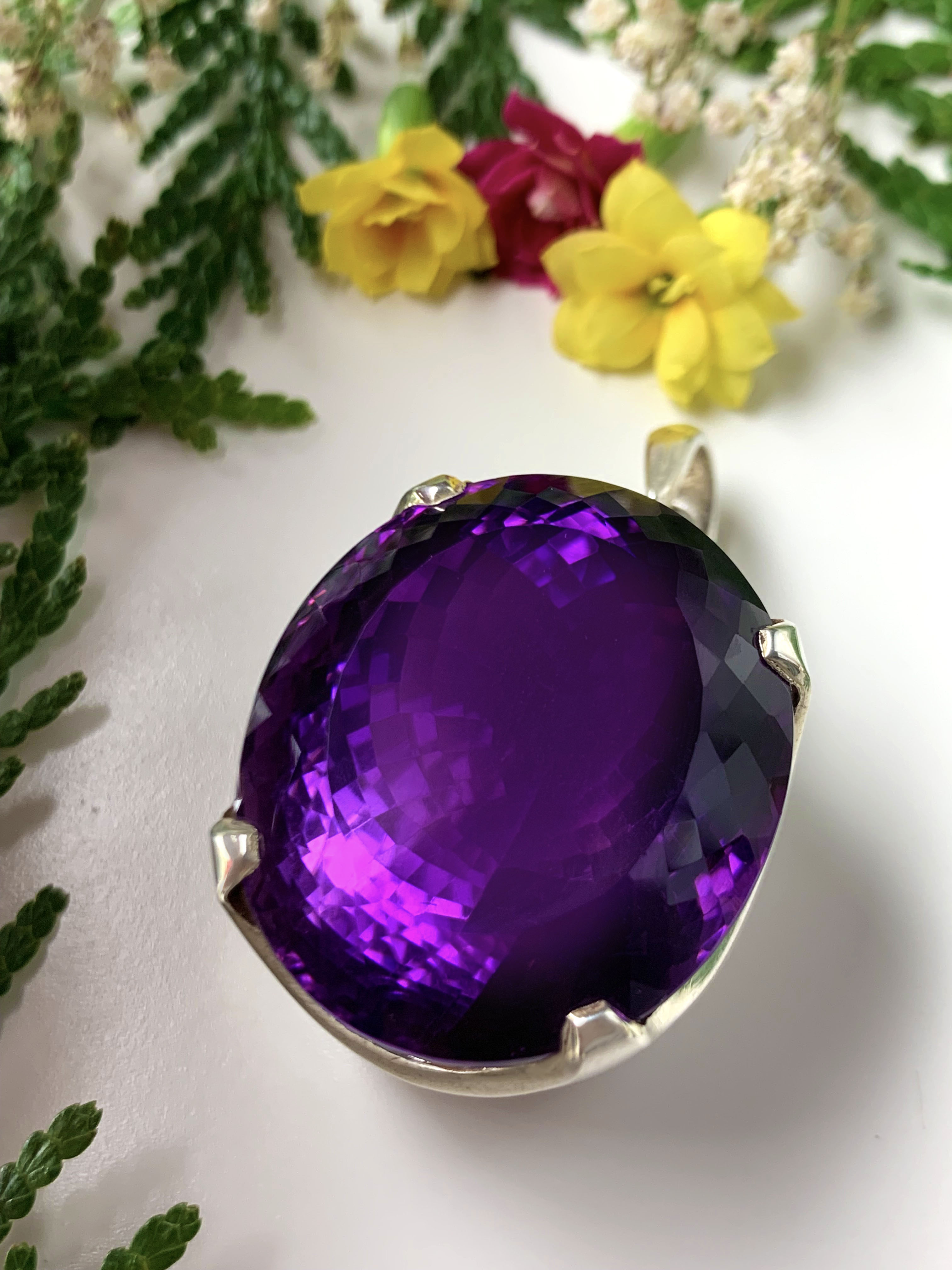 amethyst-anhaenger-amethyst-pendant-ah04402-2 Amethyst Anhänger TOP Afrika - XL