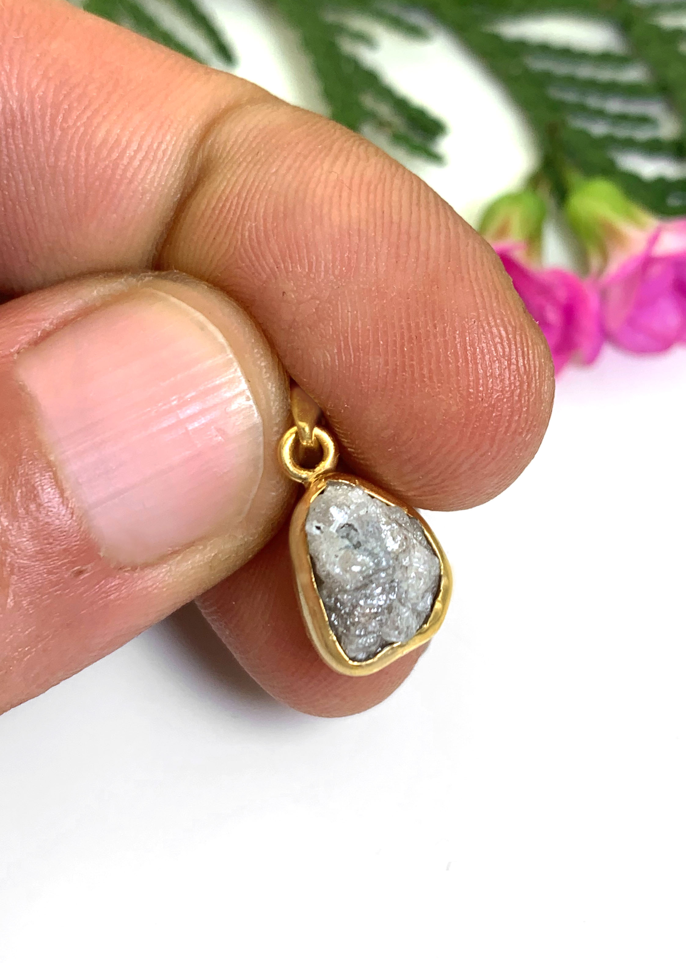 Rohdiamant Anhänger 