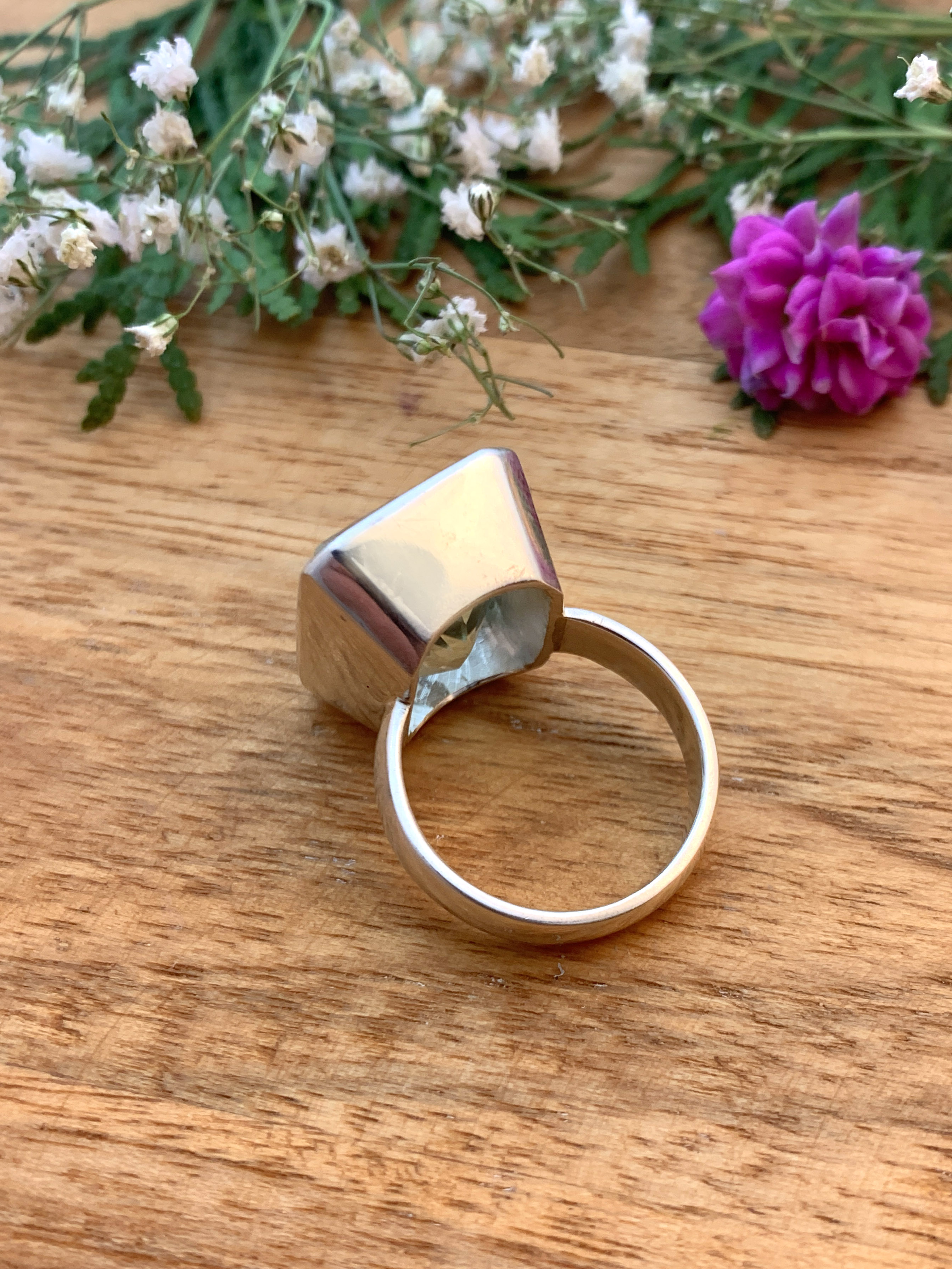 Prasiolith Ring