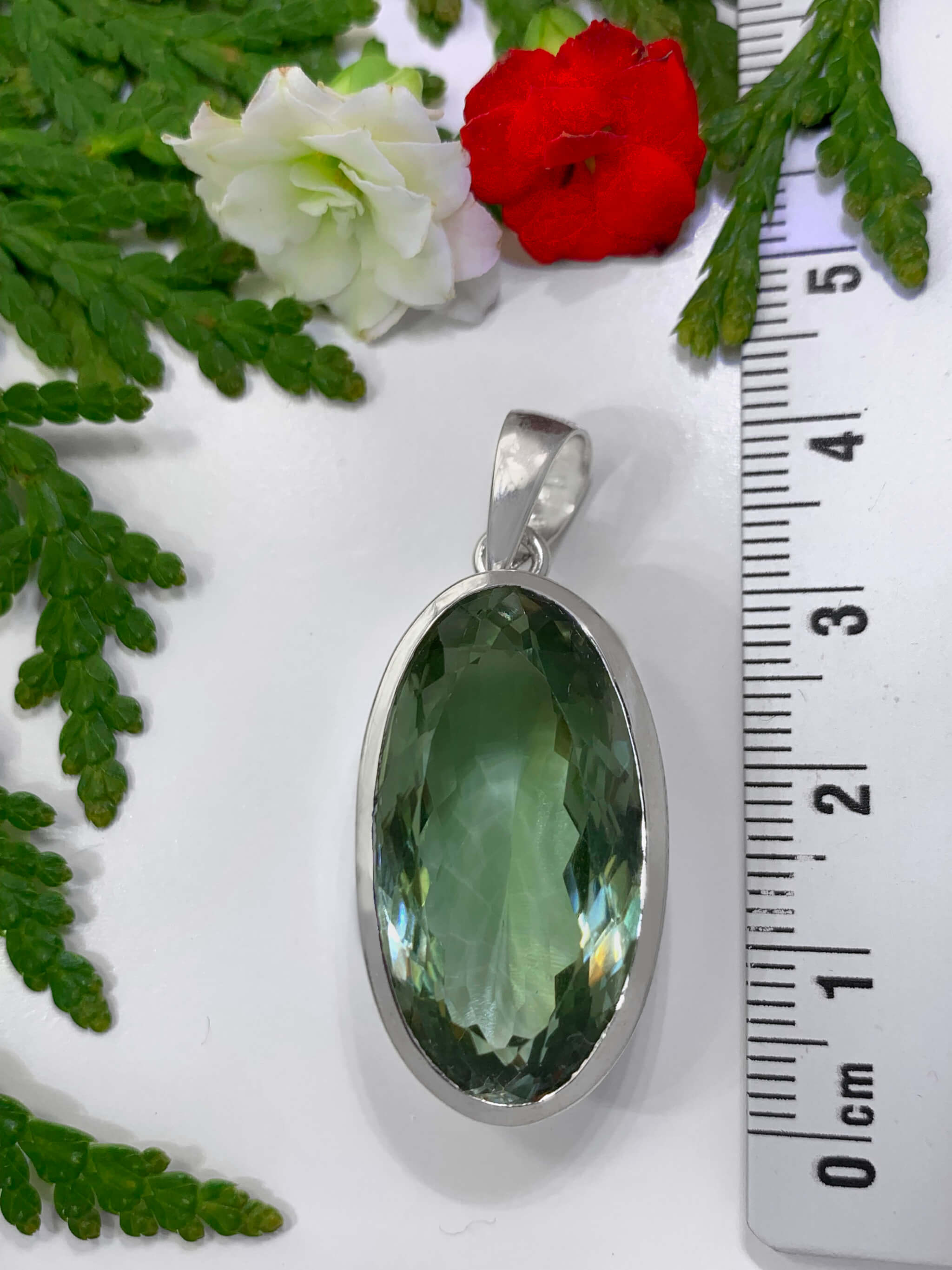 Prasiolith Anhänger 