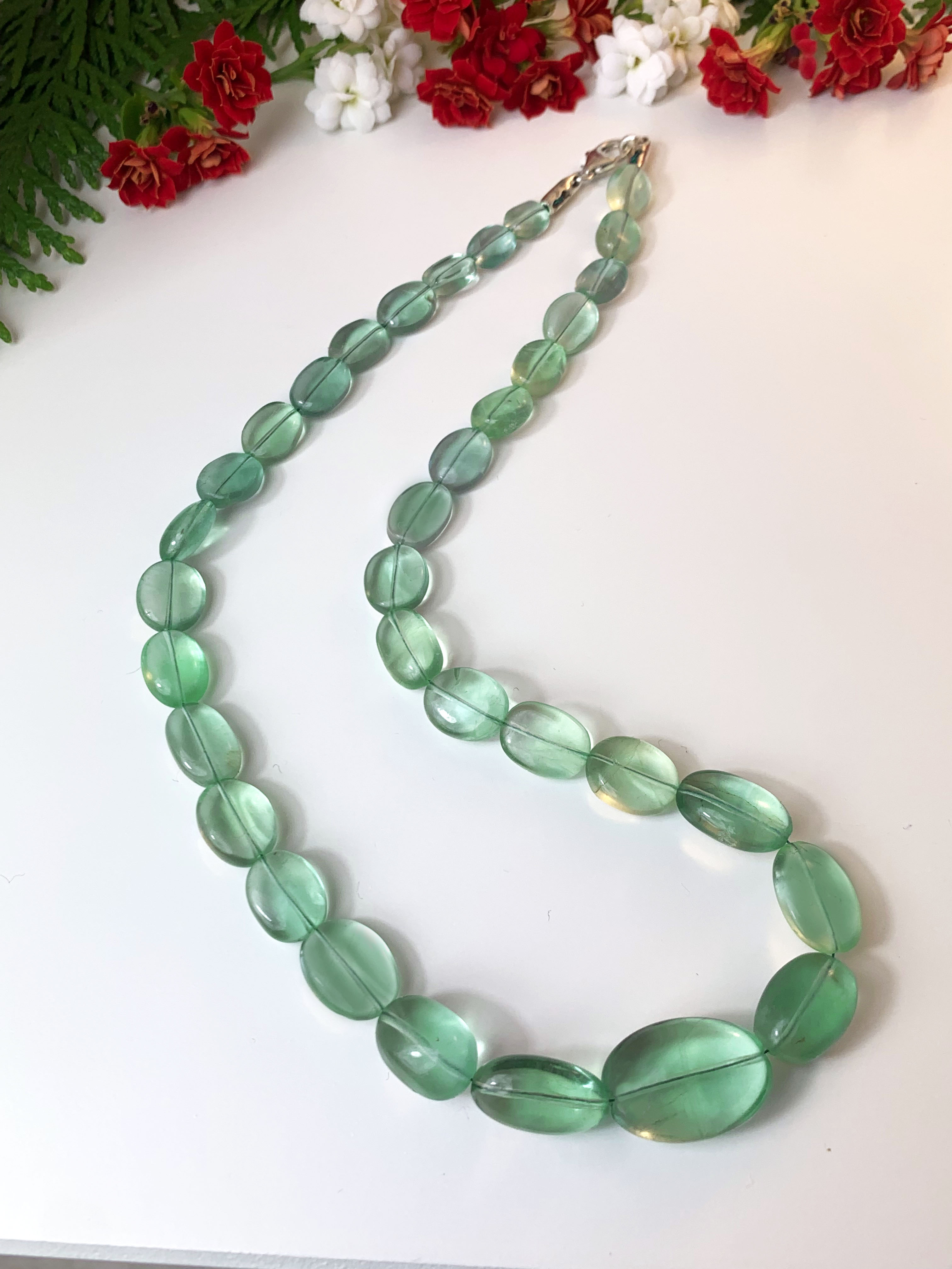 fluorit-kette-fluorite-necklace-k00210 Fluorit Kette