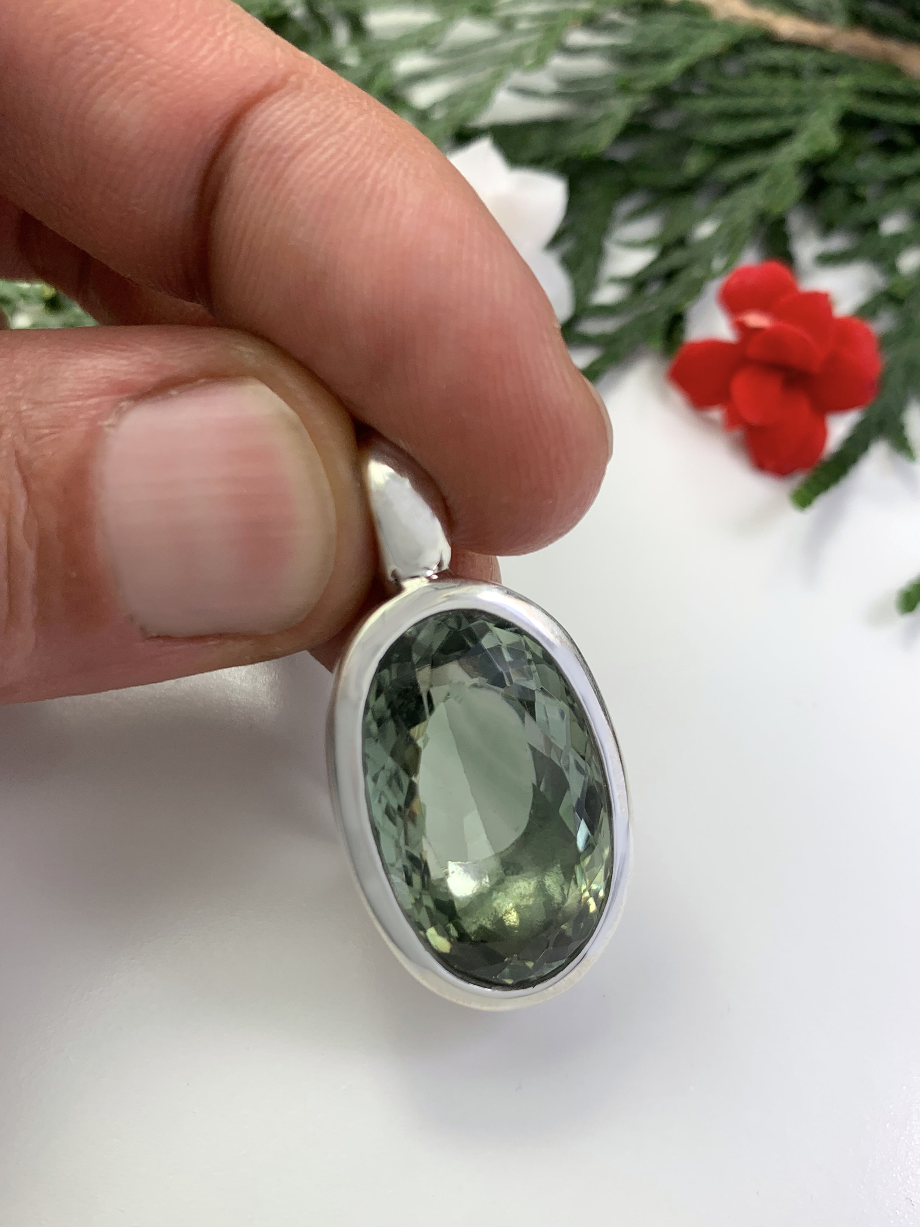 Prasiolith Anhänger