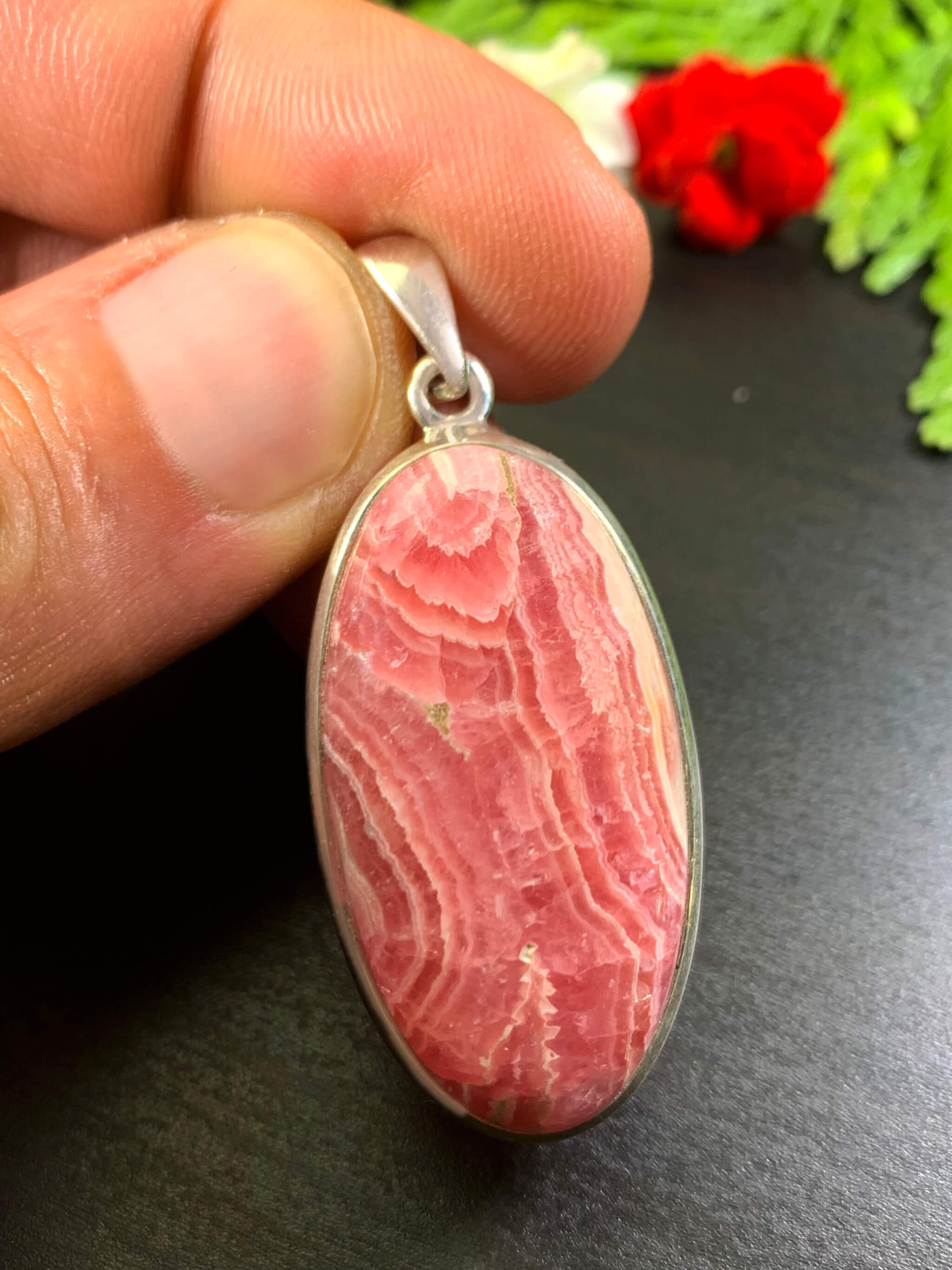 Rhodochrosite Pendant