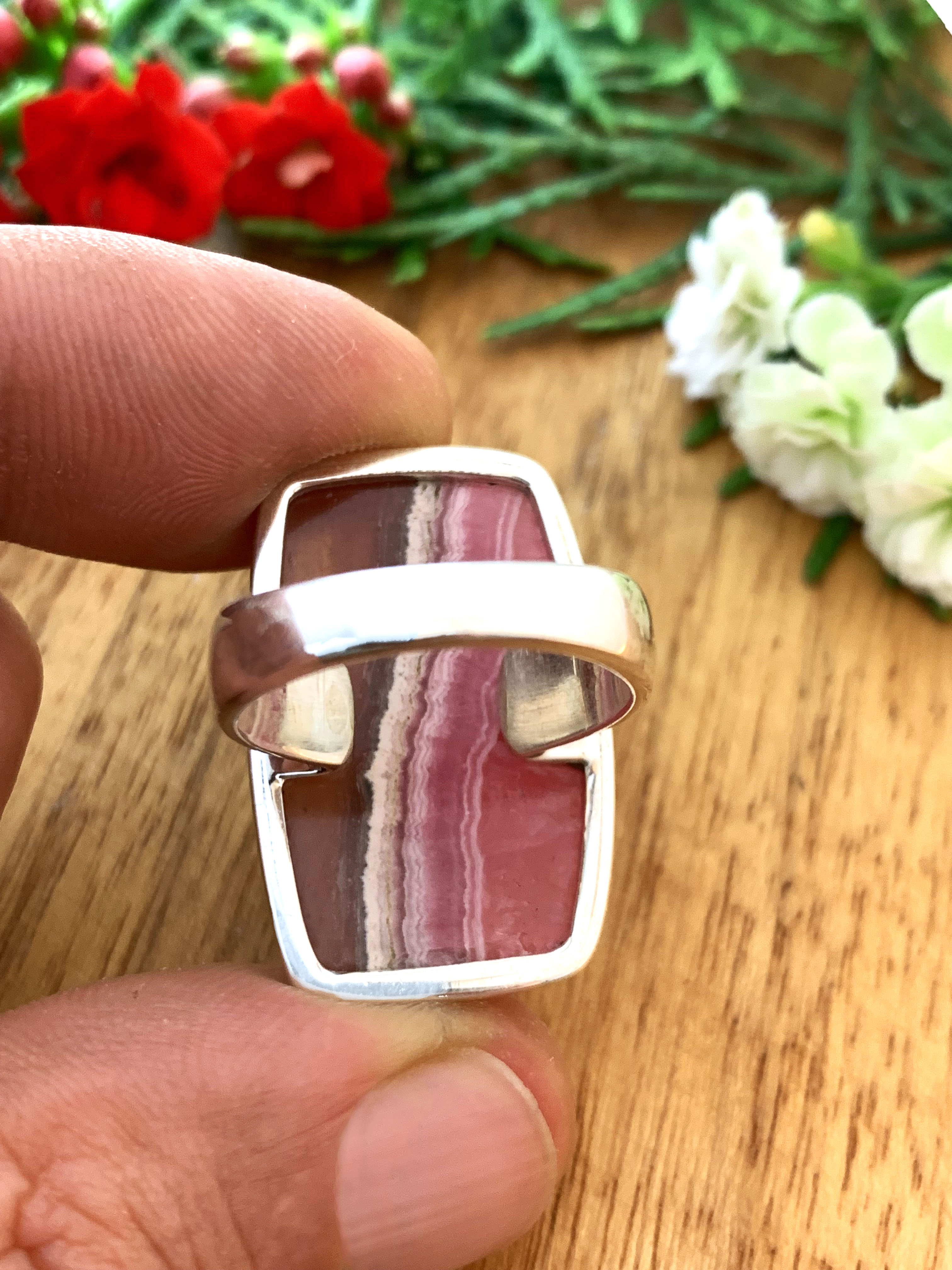 Rhodochrosit Ring
