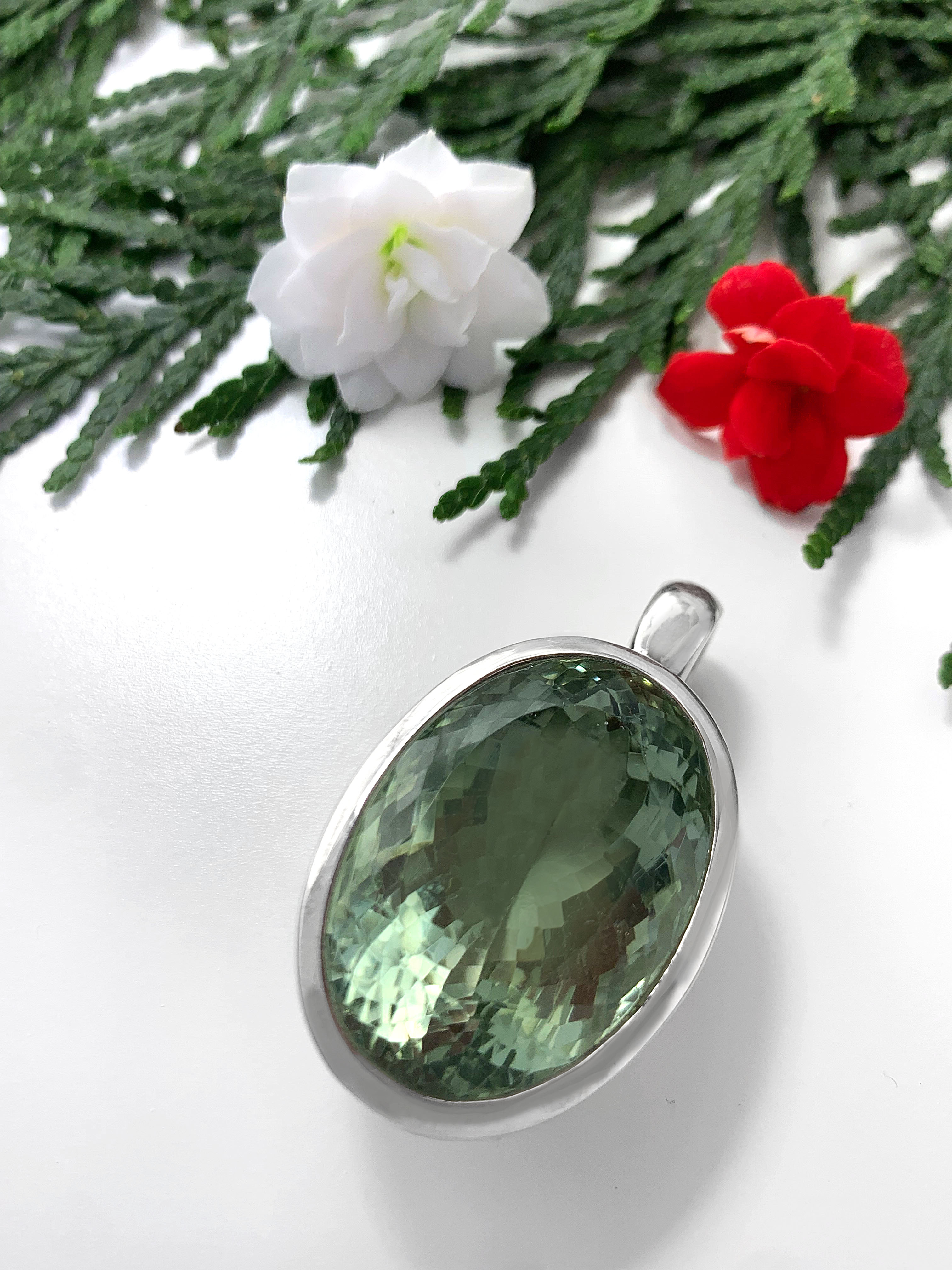 Green Amethyst Pendant