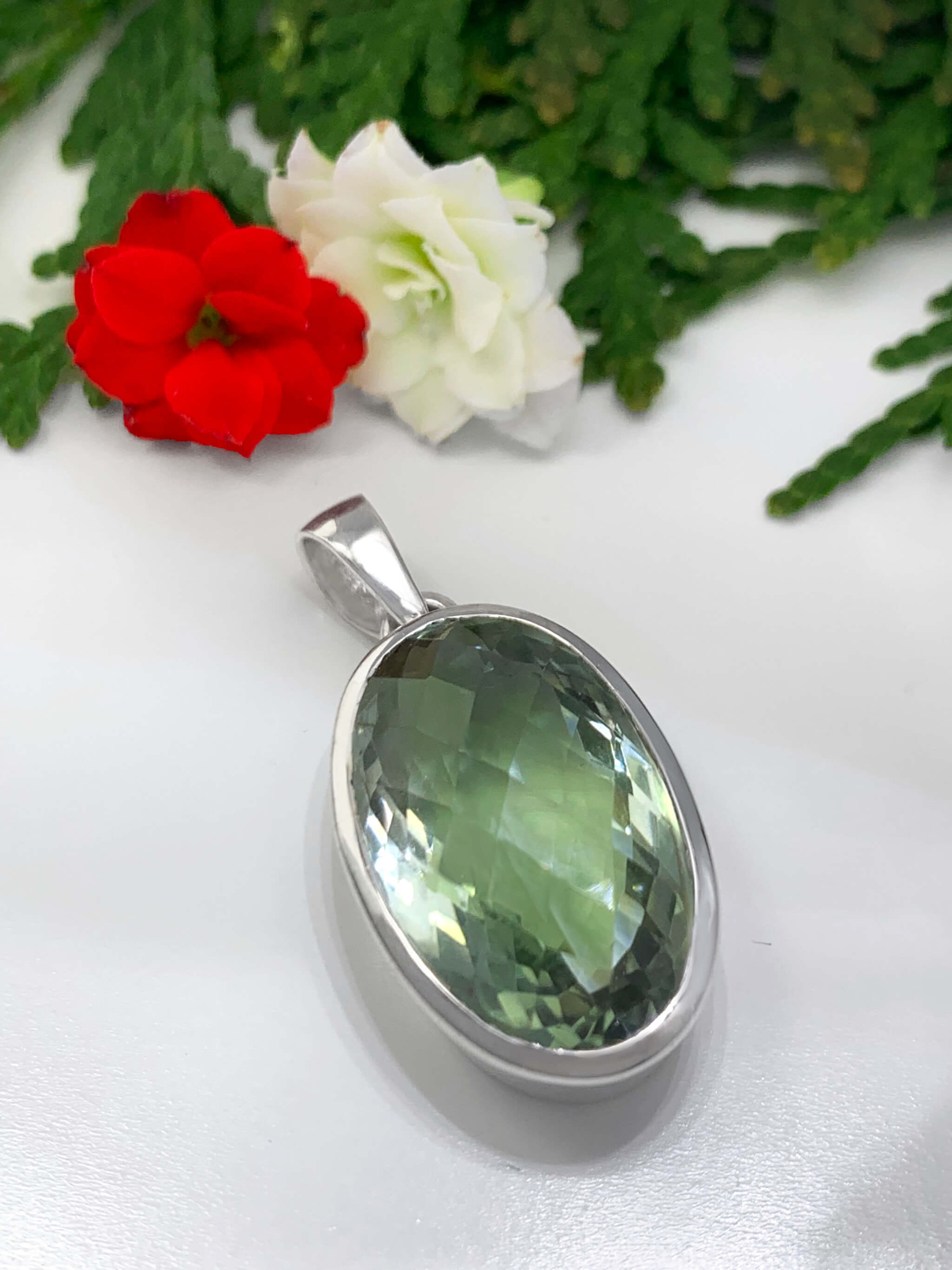 Green Amethyst Pendant 