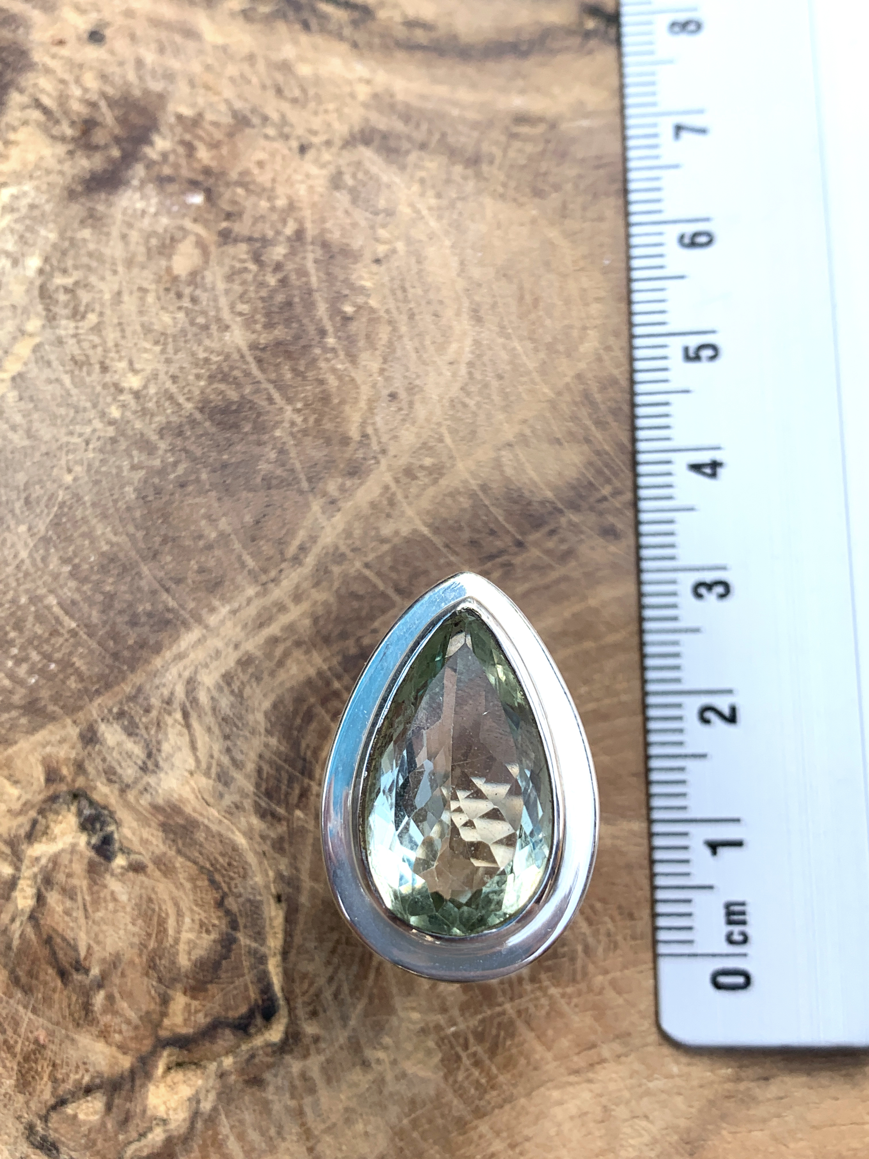 Green Amethyst Ring - 51,5