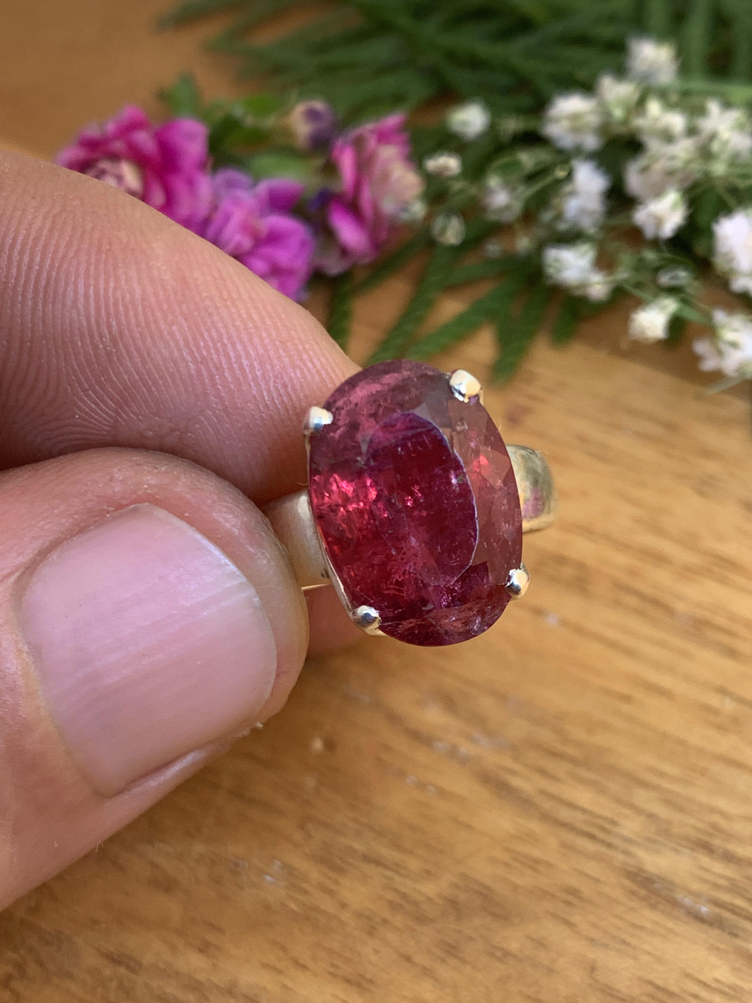 Pinker Turmalin Ring - 59/19