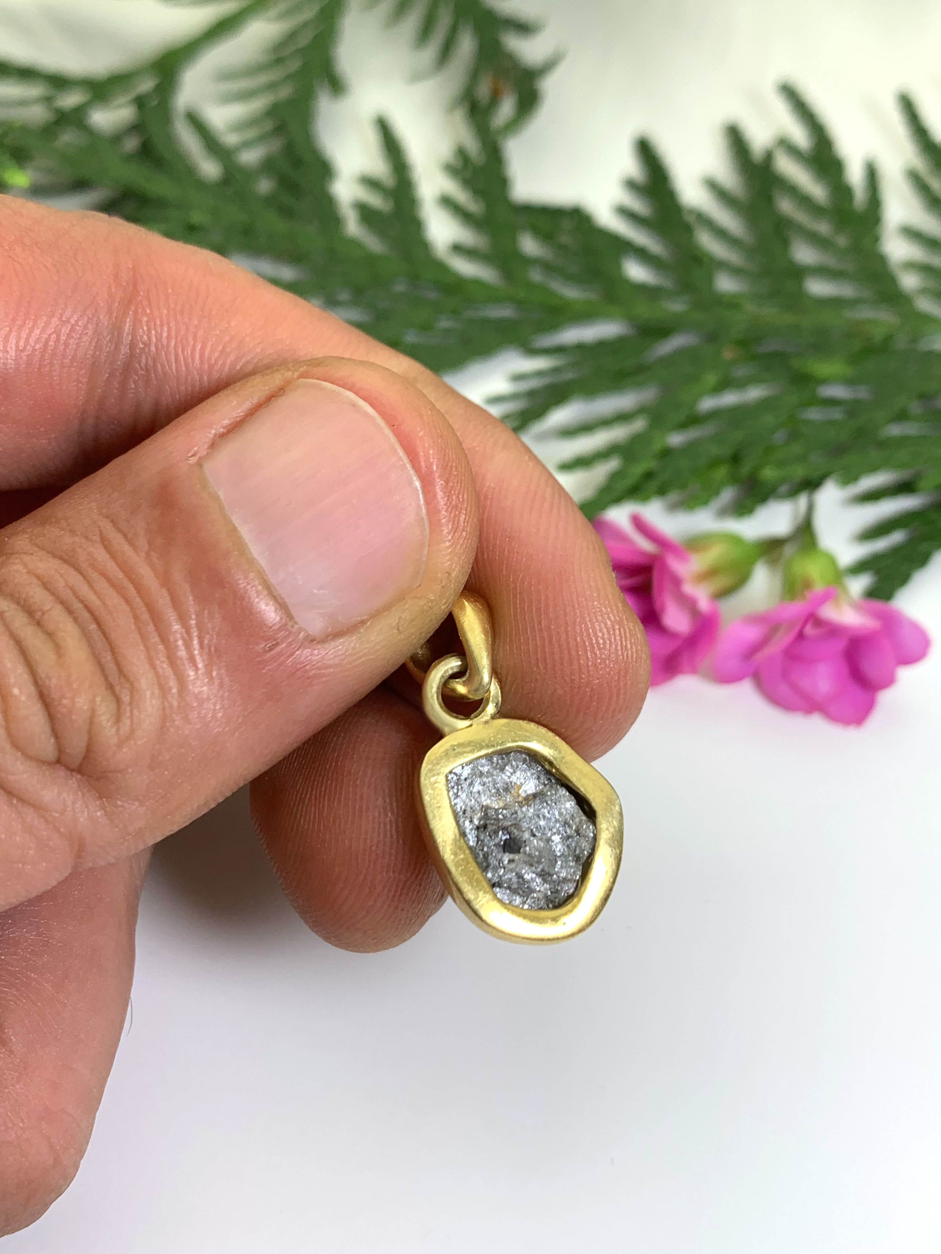 Rohdiamant Anhänger 