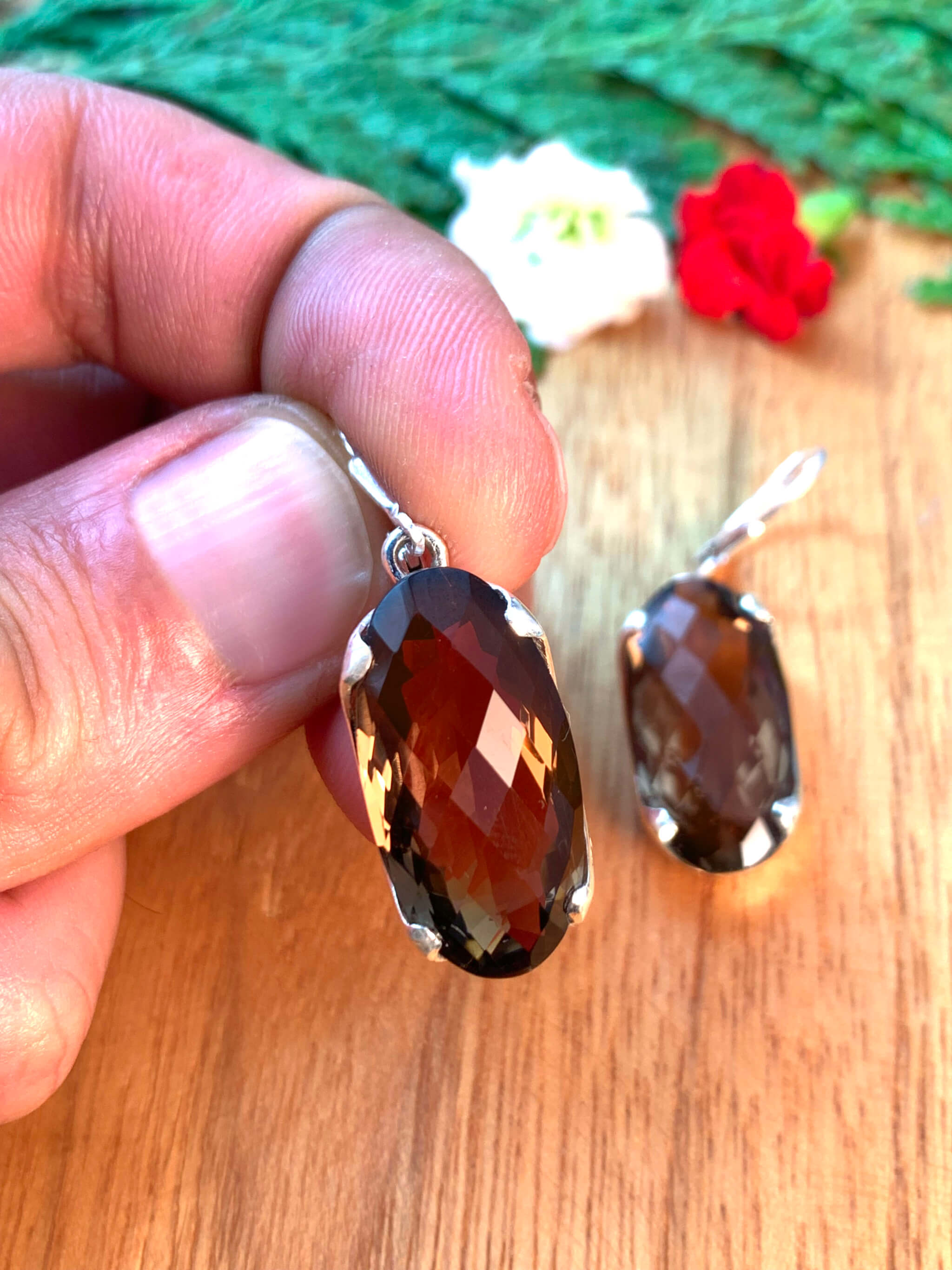 Smoky Quartz Earrings