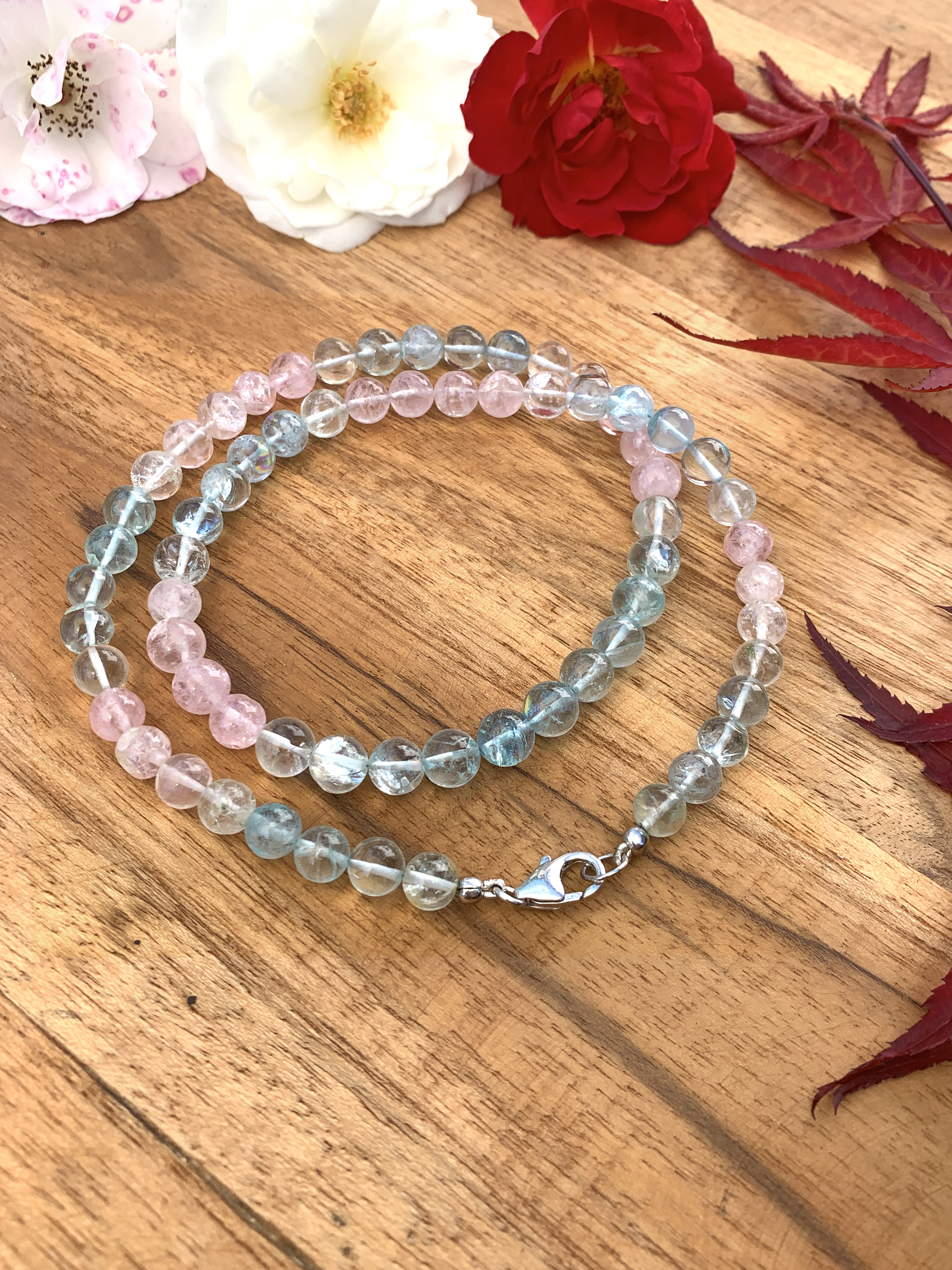 morganit-aquamarin-kette-morganite-aquamarine-necklace-k00127 Morganit mit Aquamarin Kette