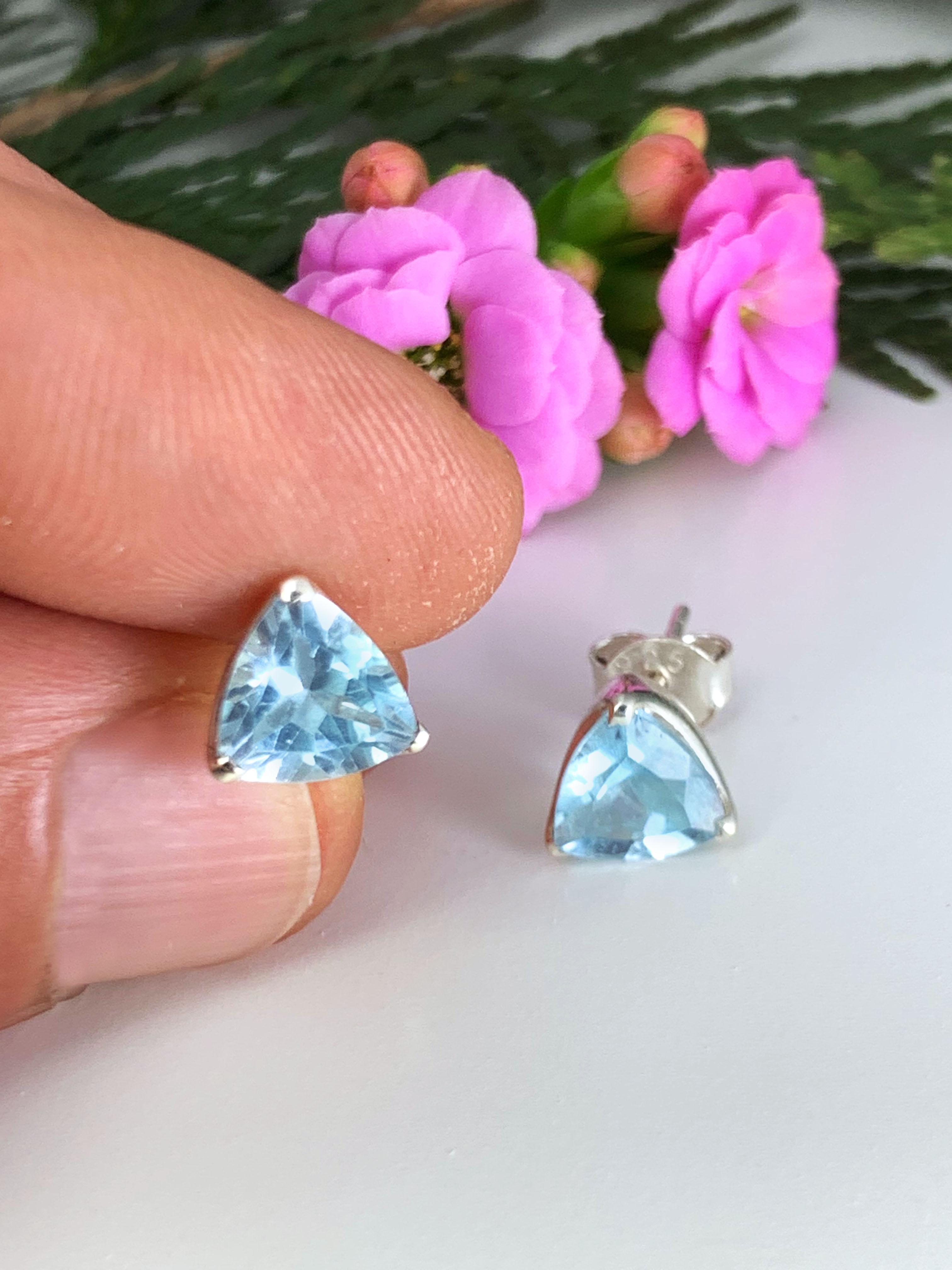 blautopas-ohrstecker-blue-topaz-studs-ohr00911-3 Blue Topaz Stud Earrings - Sky Blue