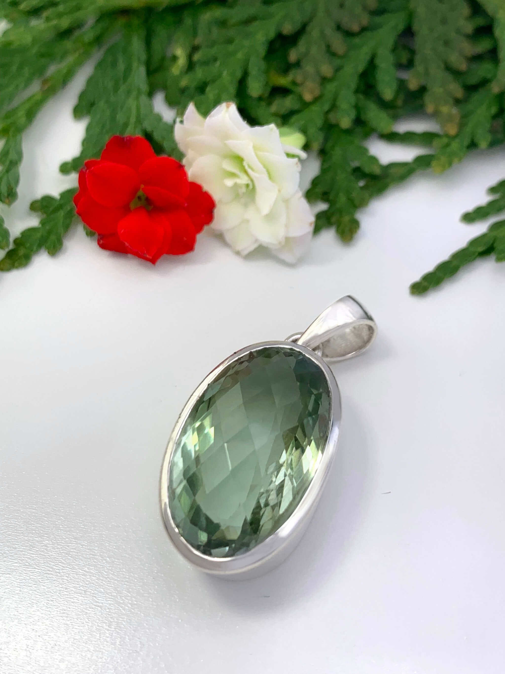 Green Amethyst Pendant 