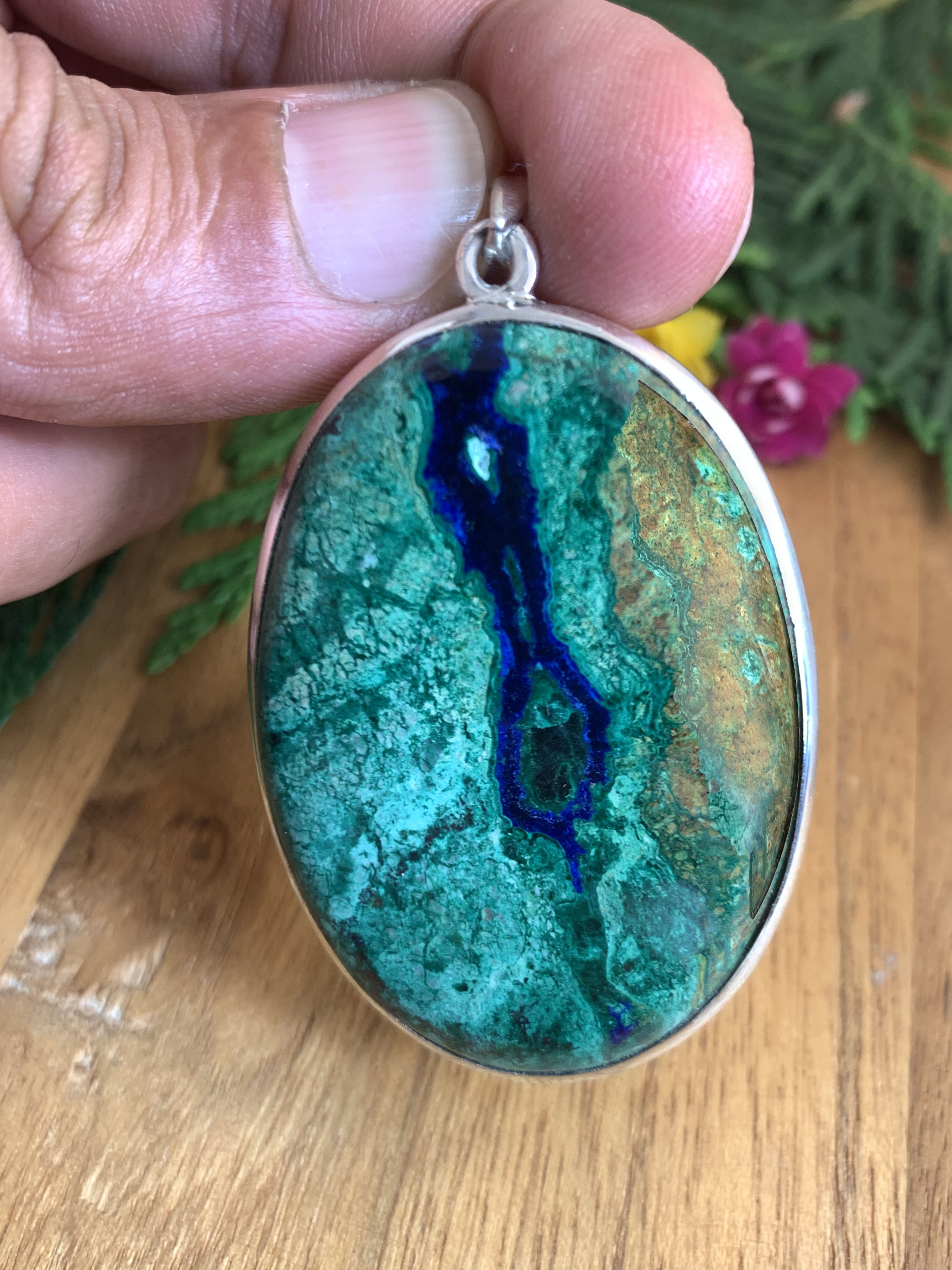 azurit-malachit-anhaenger-azurite-malachite-pendant-ah04738-2 Azurit Malachit  Anhänger