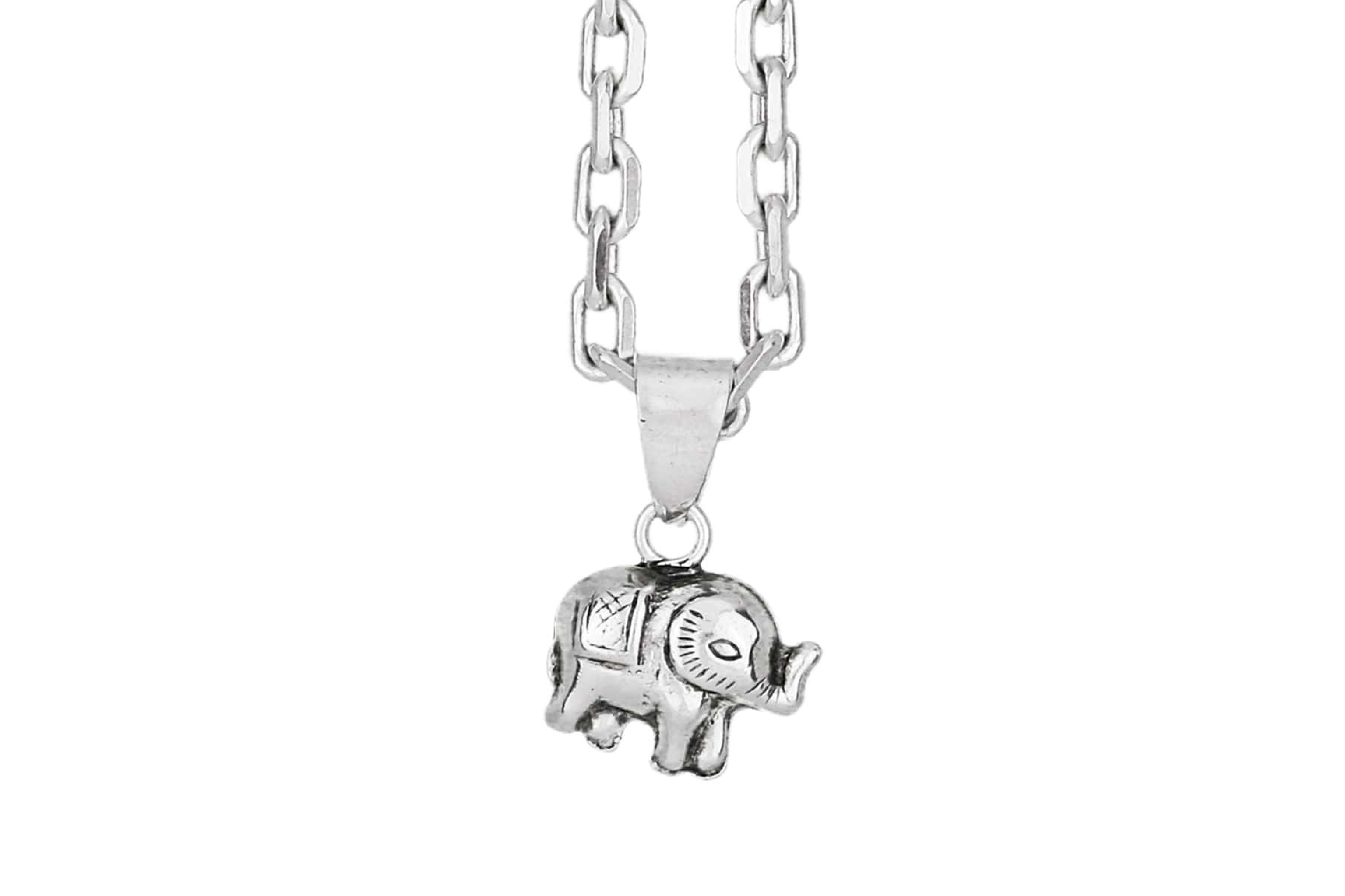 anh-nger-elefant-mit-kette-min Elefanten Anhänger - 925 Silber
