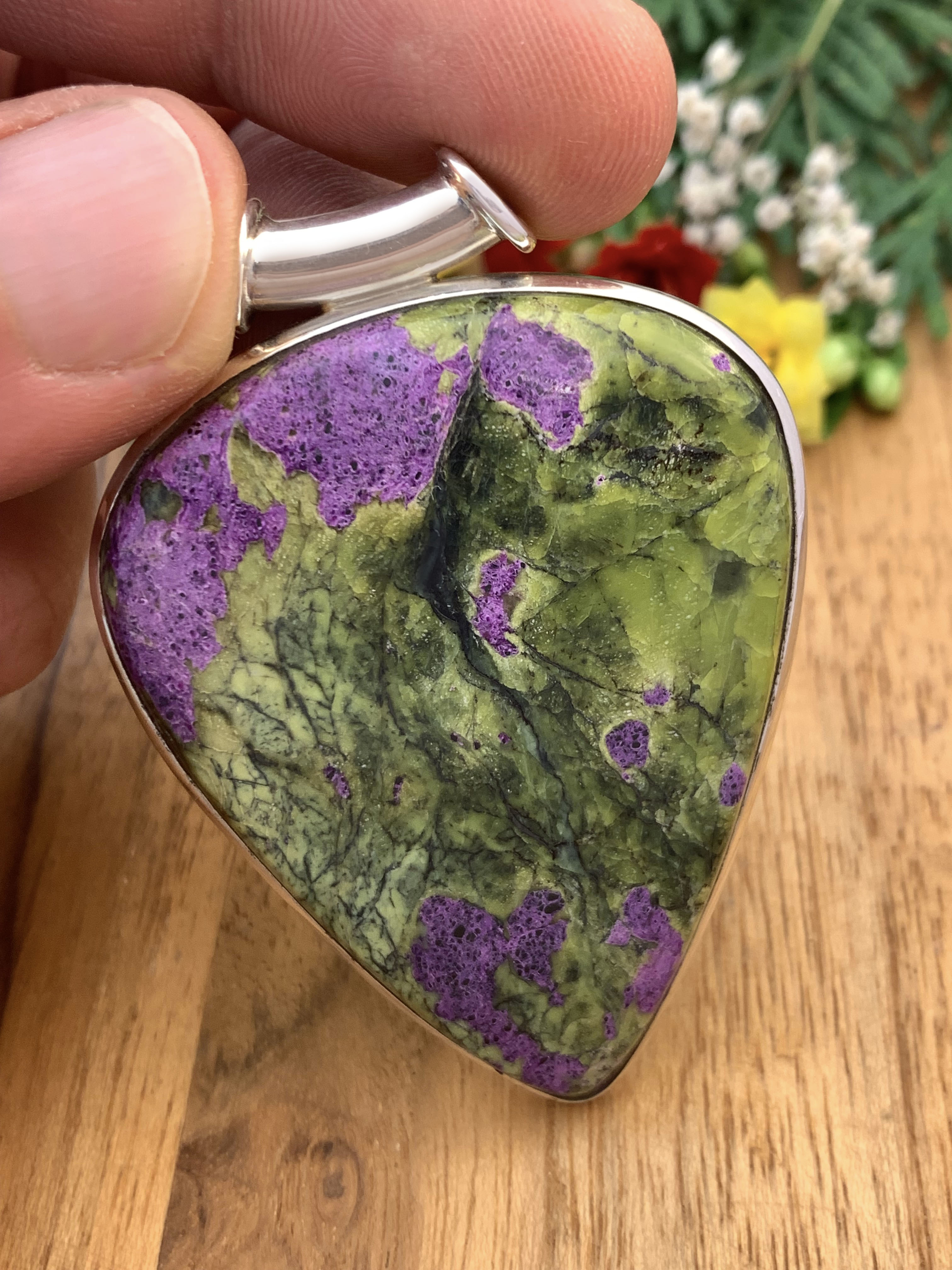 stichtit-stichtite-atlantisit-anhaenger-pendant-ah04196-2 Stichtit Anhänger - XL