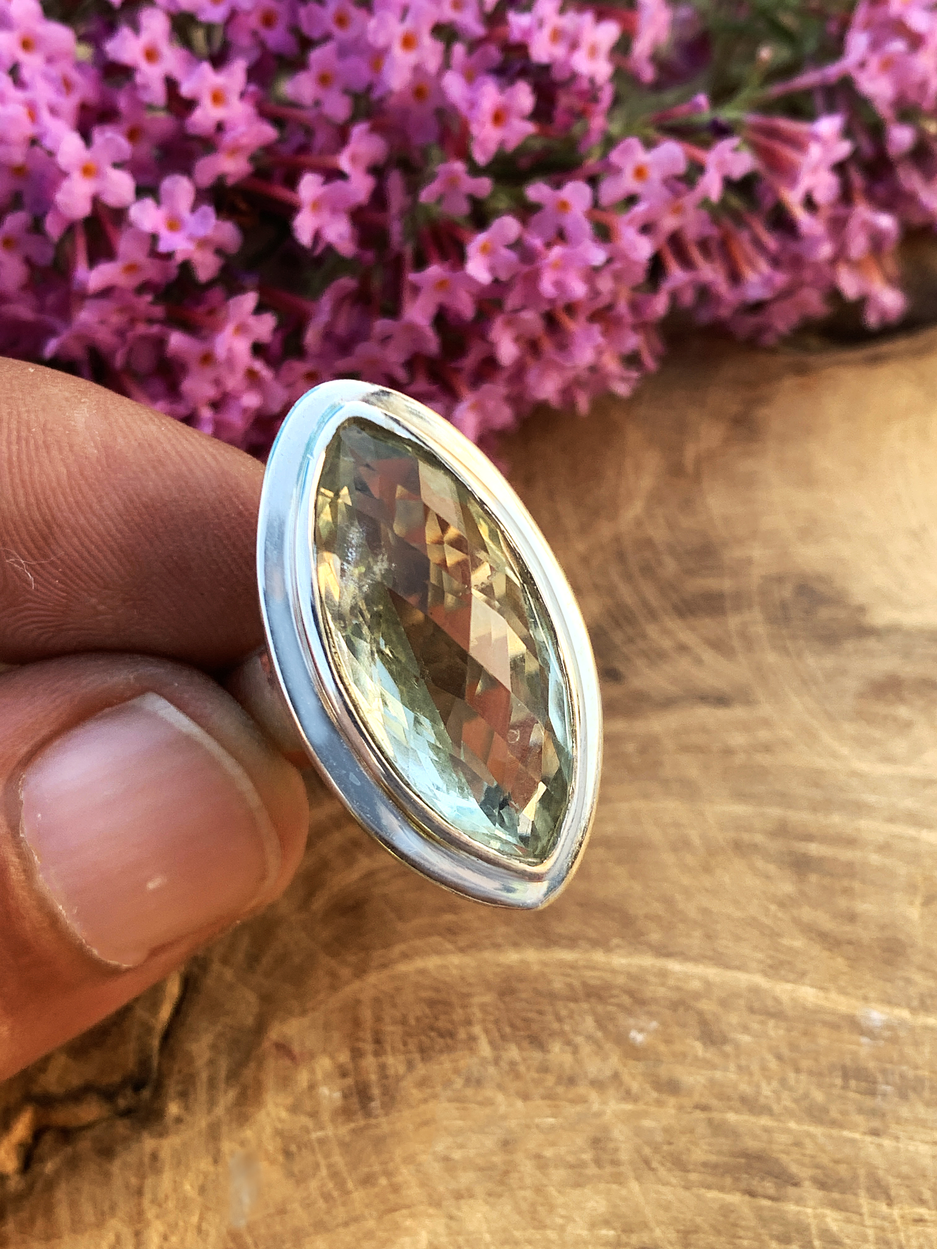 Prasiolith Ring - 52,5