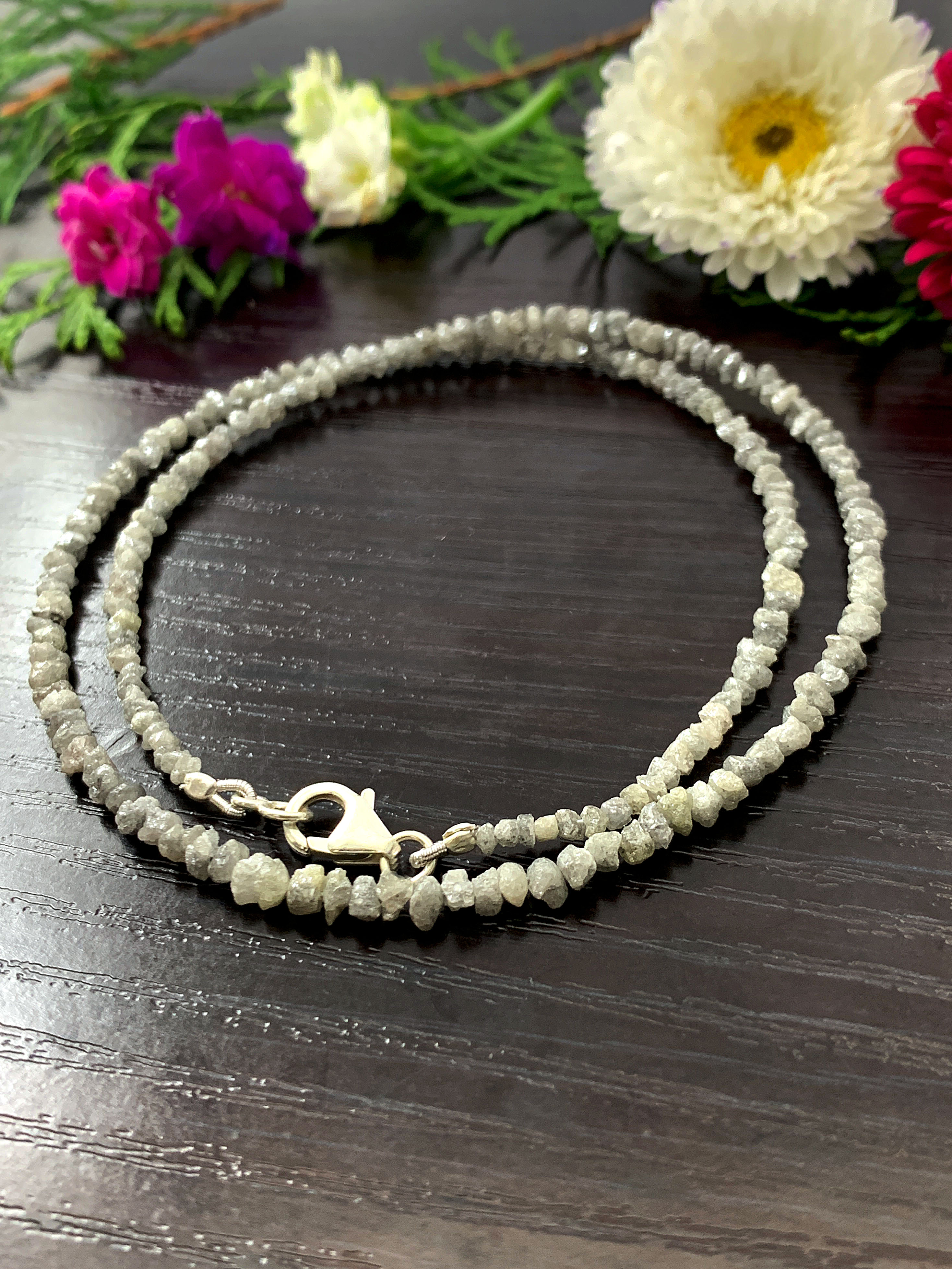 diamant-kette-diamond-necklace-k00162-3 Roh Diamant Kette