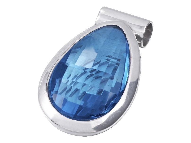 TOP Blau Topas Anhänger
