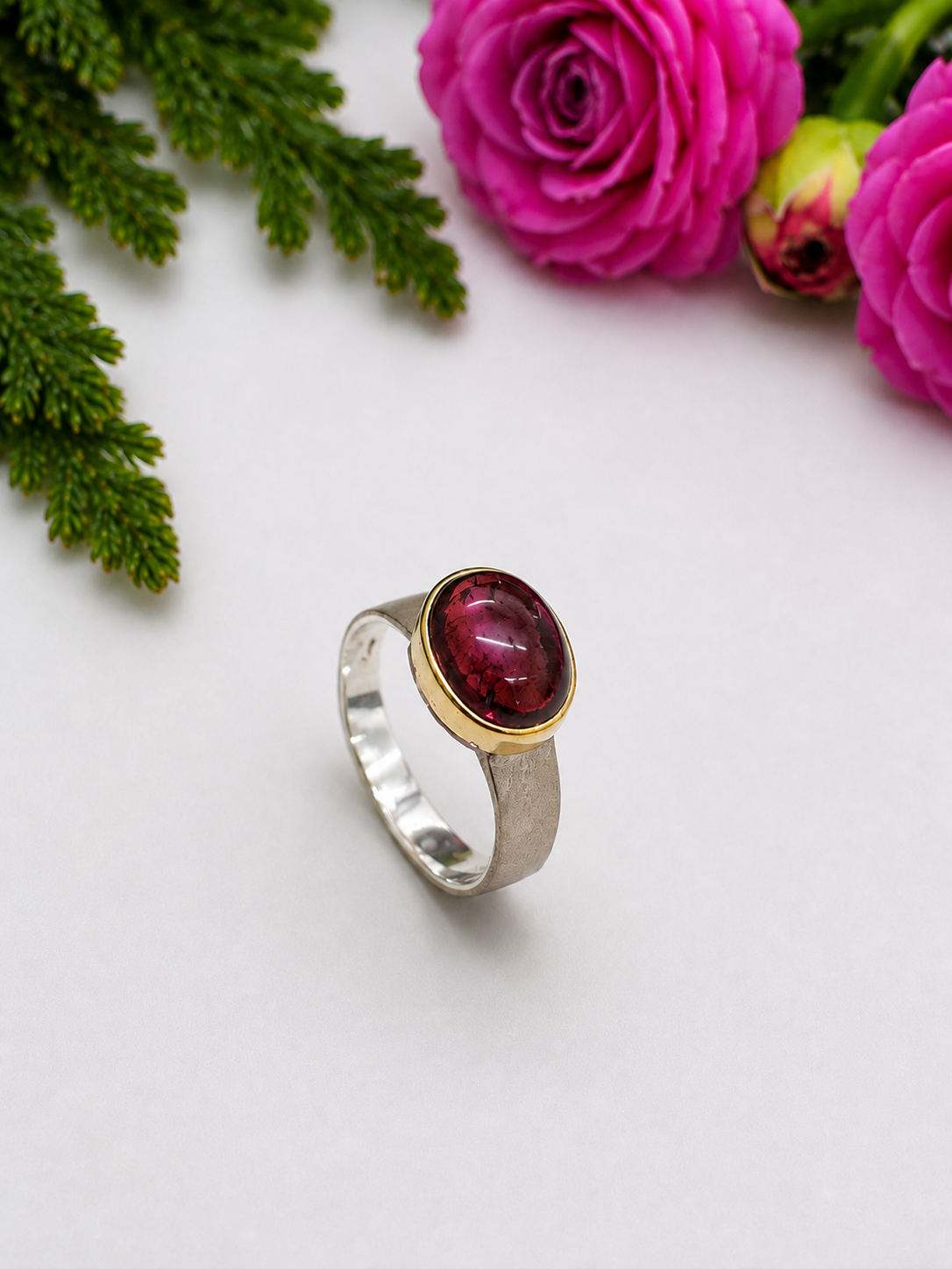 Pink Tourmaline Ring - 56