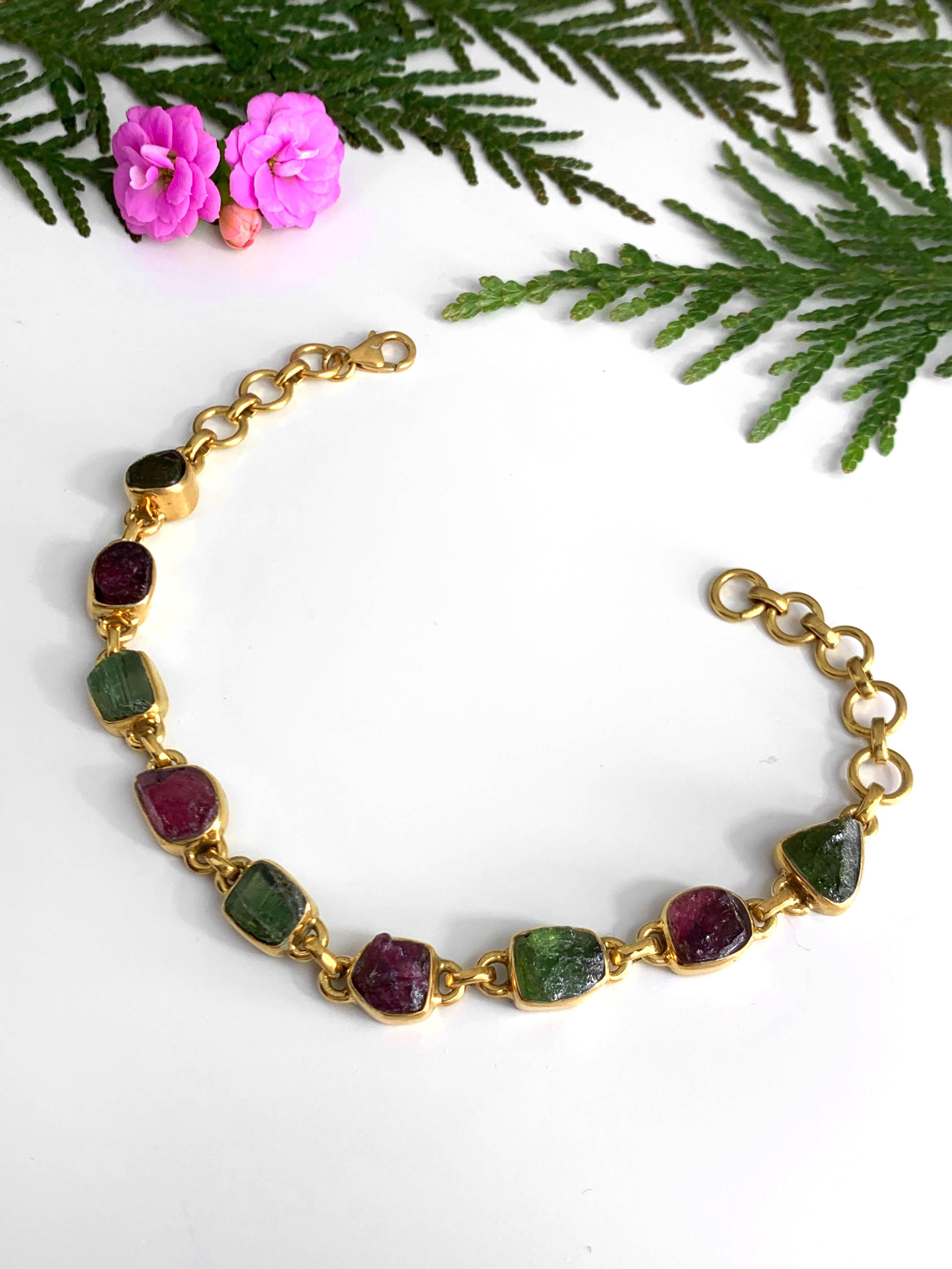 turmalin-armband-vergoldet-tourmaline-bracelet-gold-plated-ab00342-3 Turmalin Armband