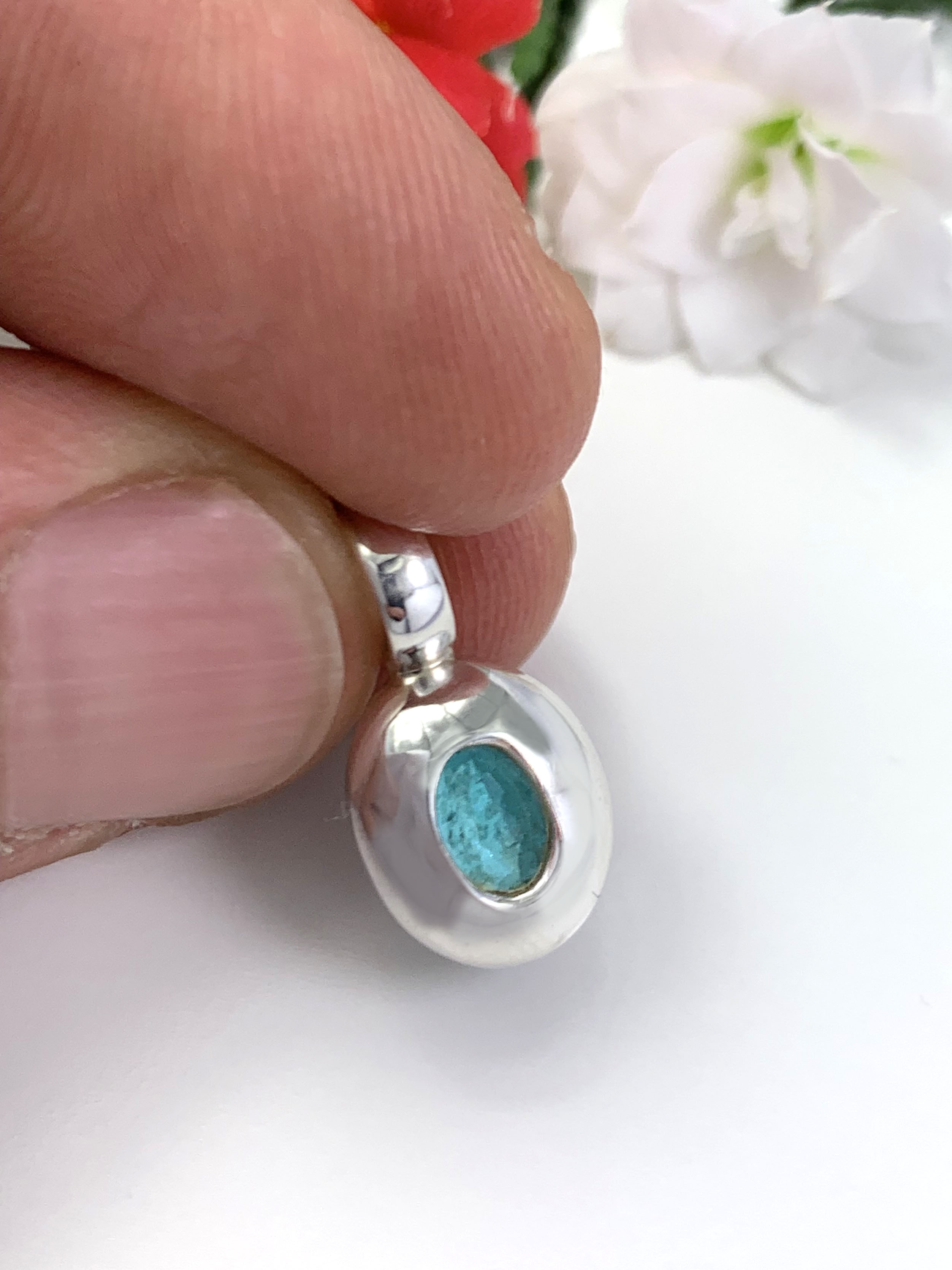 Paraiba Apatit Anhänger