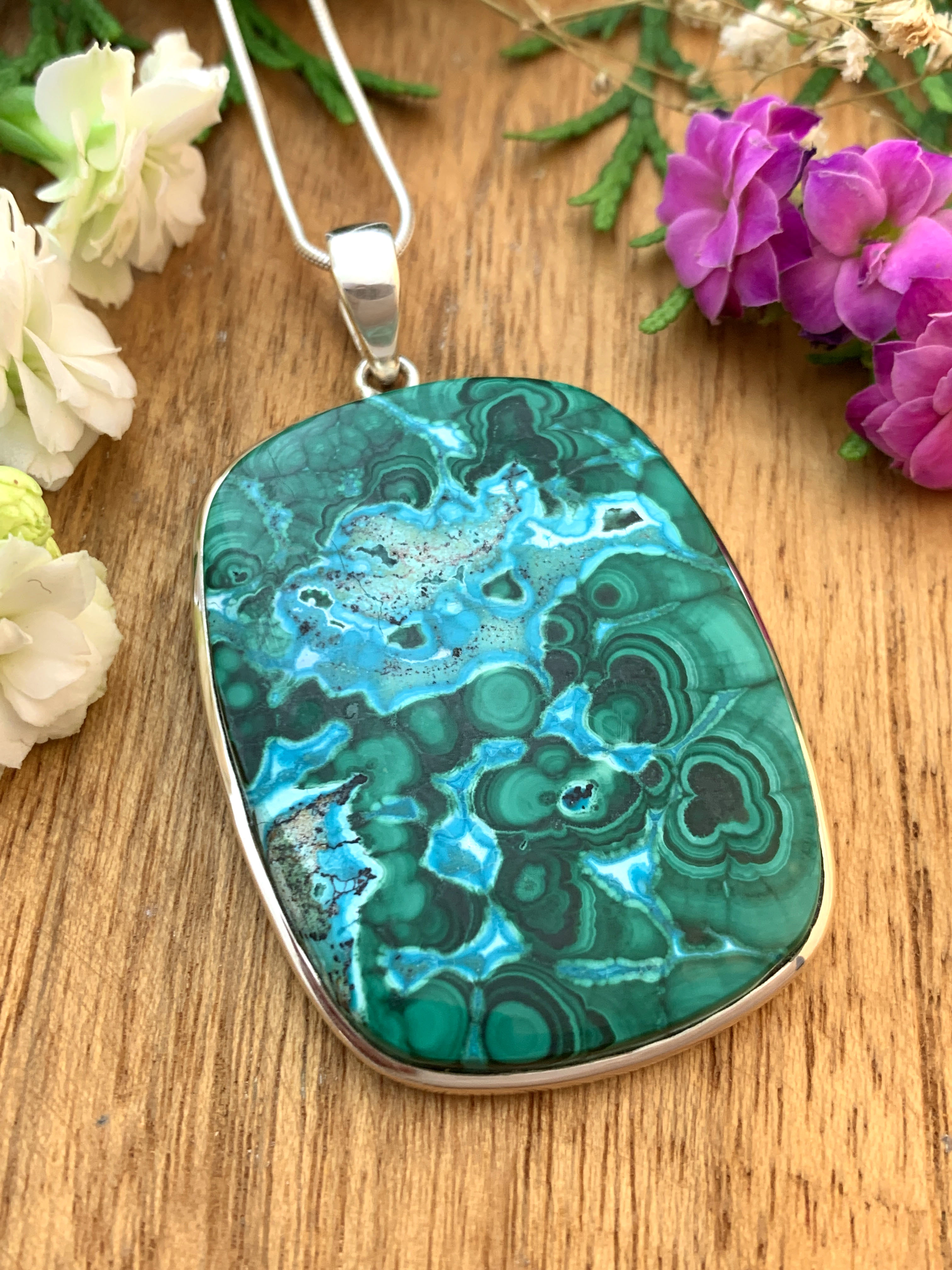 malachit-anhaenger-malachite-pendant-ah02717 Malachit Anhänger