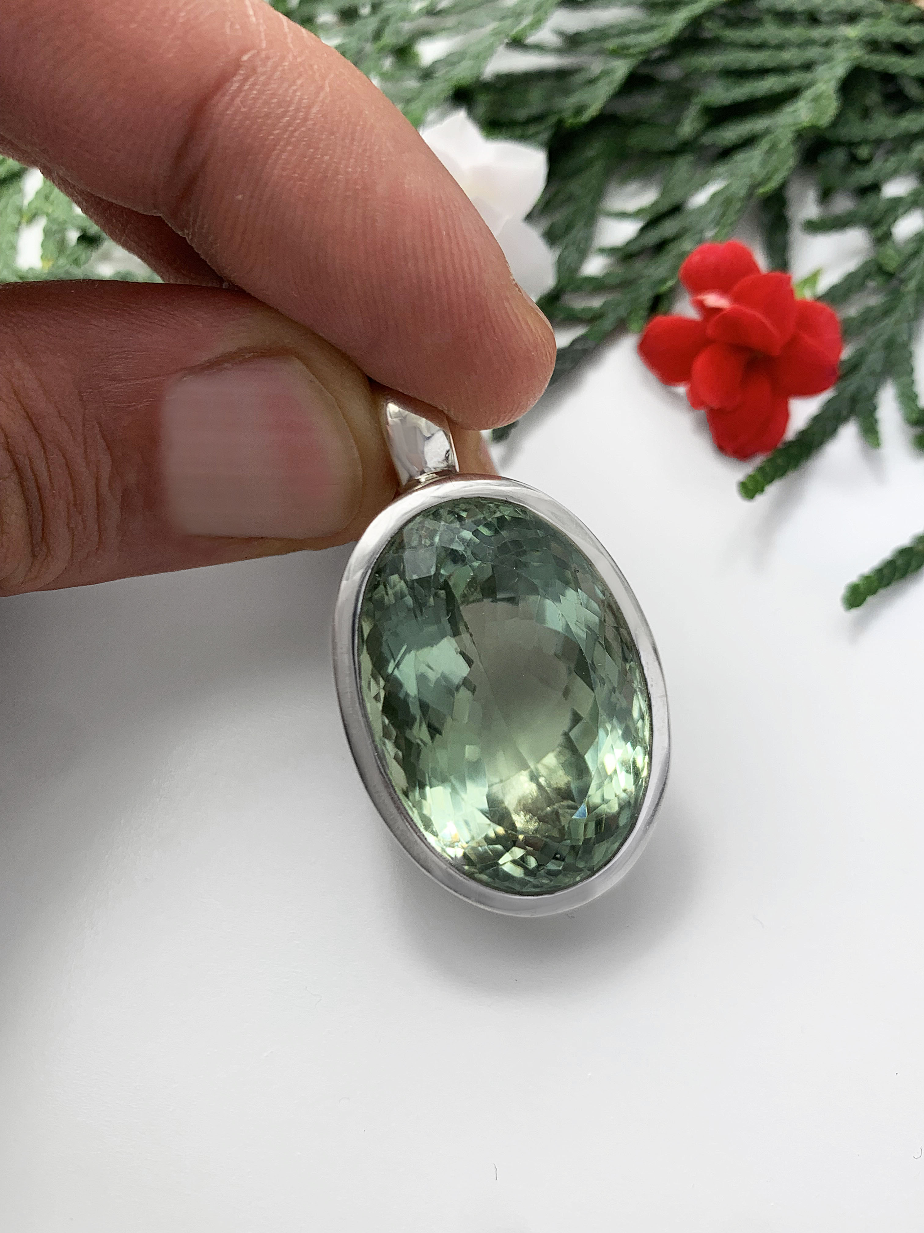 Green Amethyst Pendant