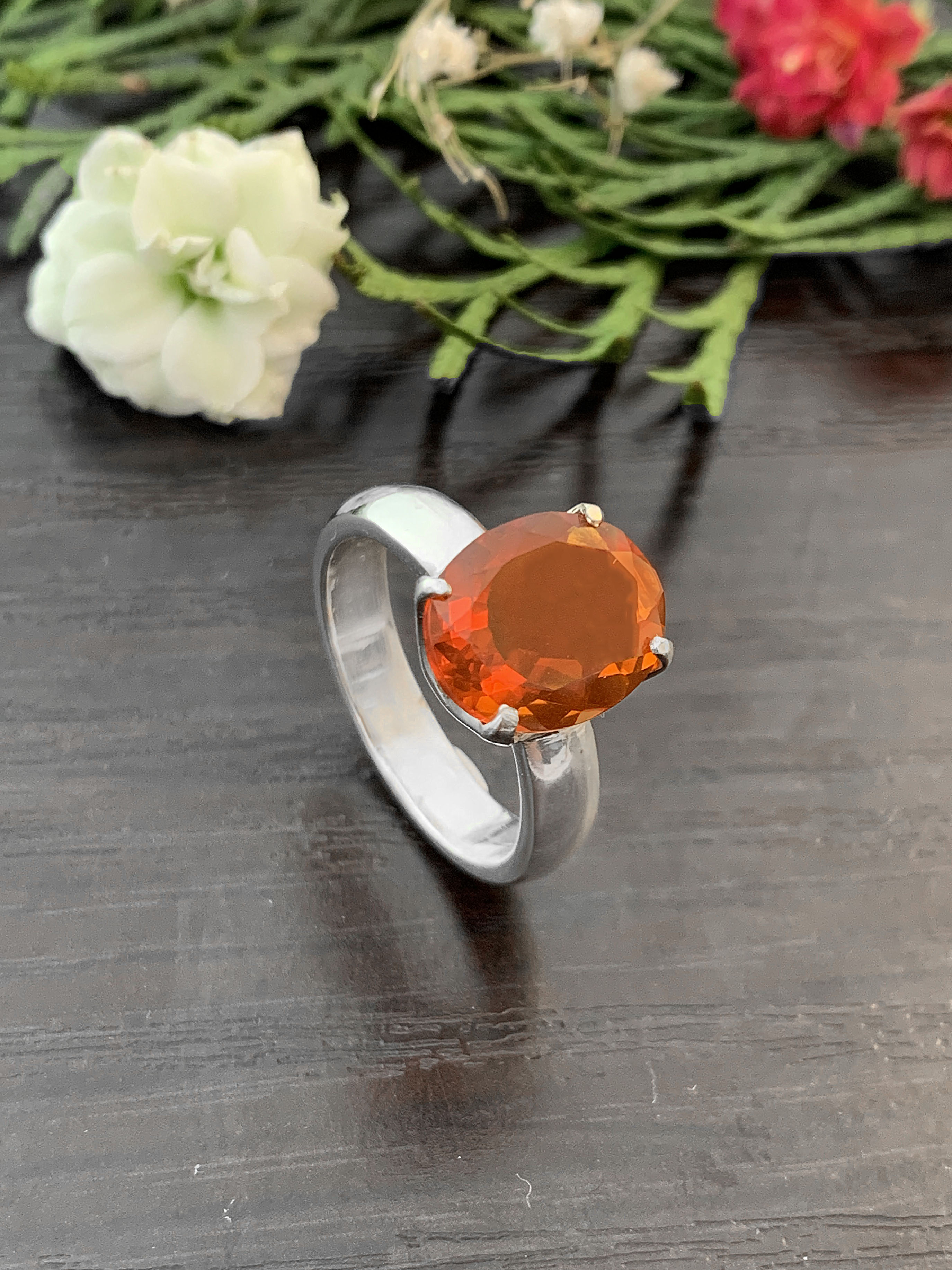 Feueropal Ring