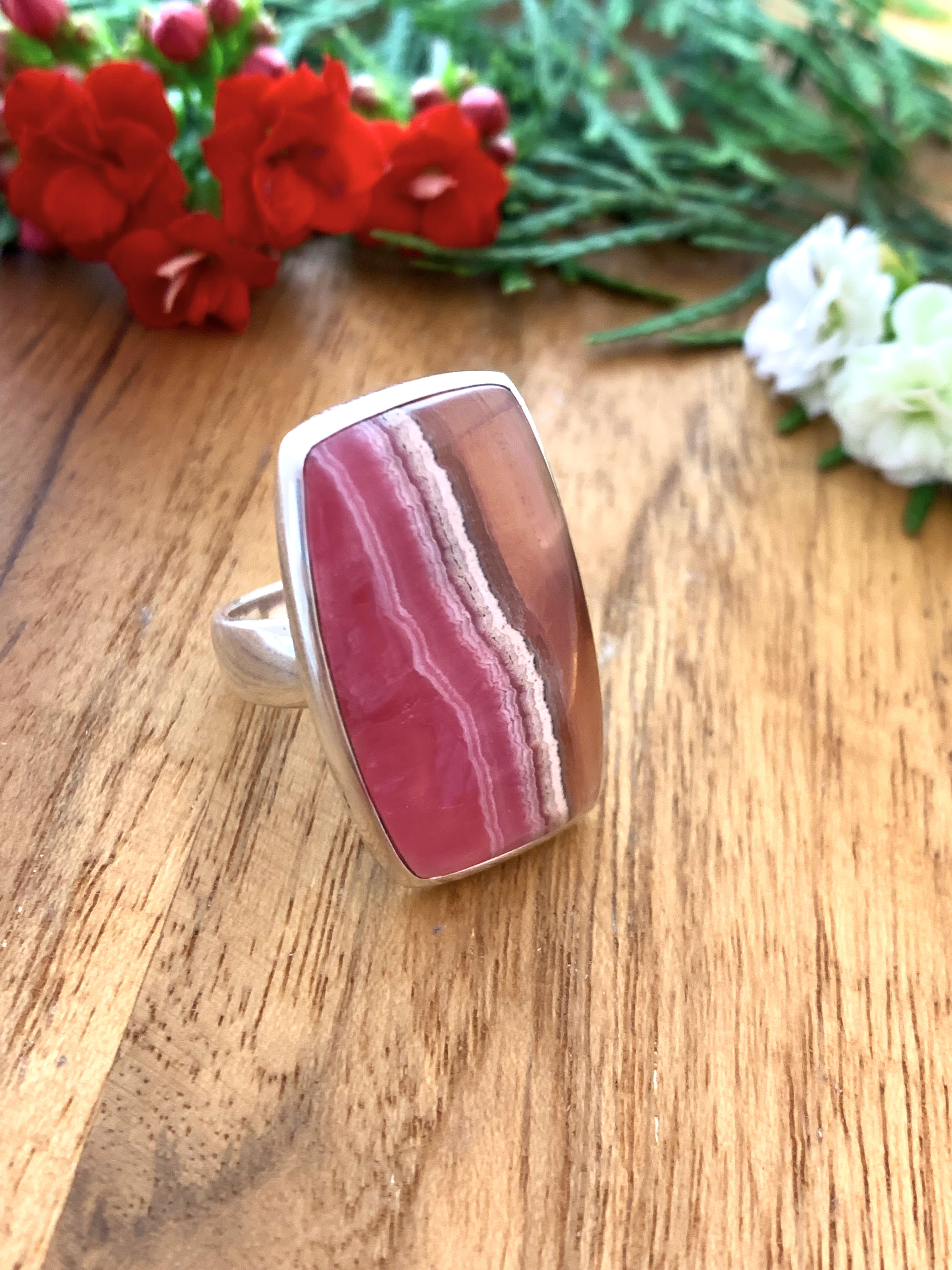 Rhodochrosit Ring