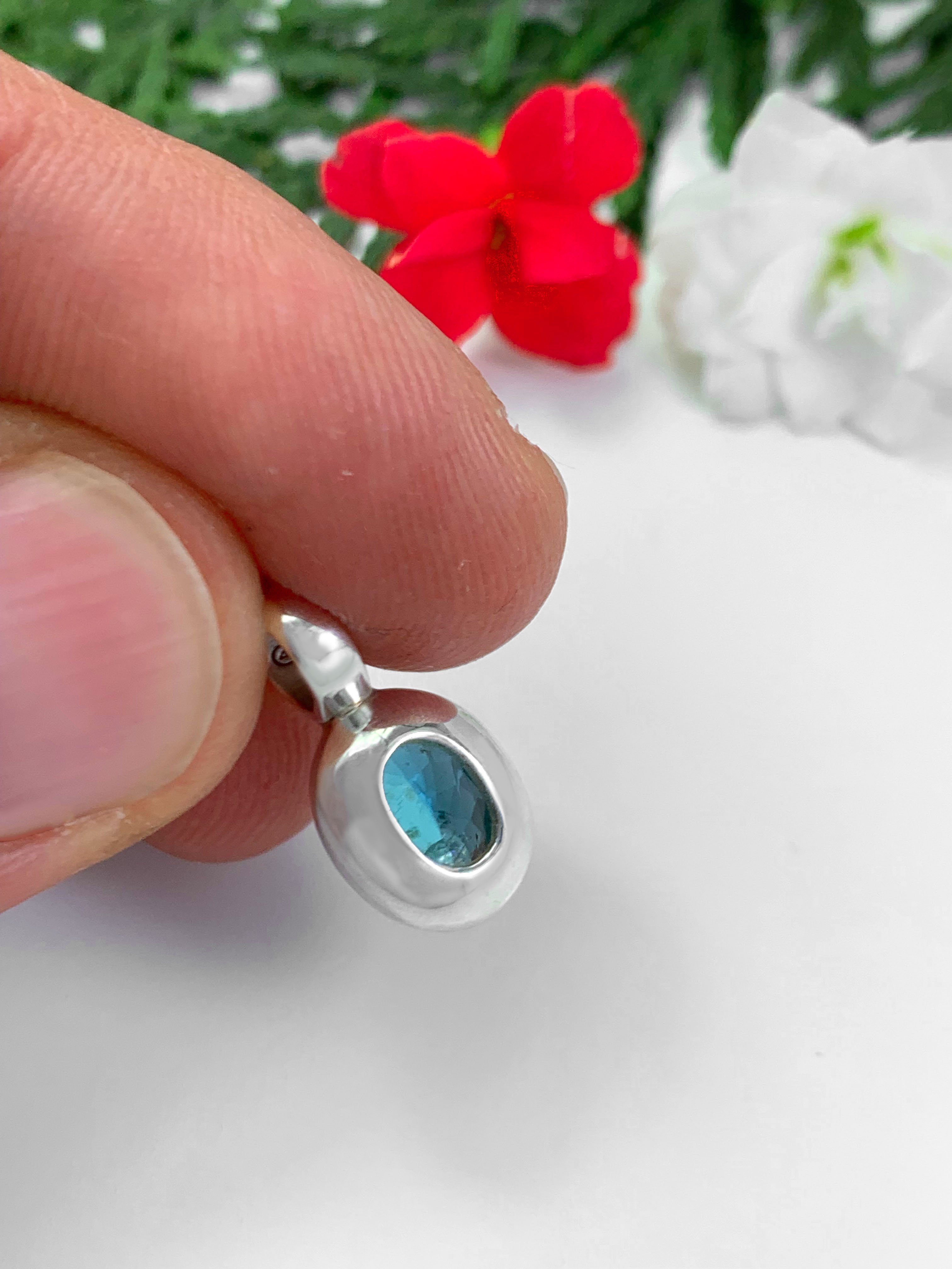 Paraiba Apatit Anhänger