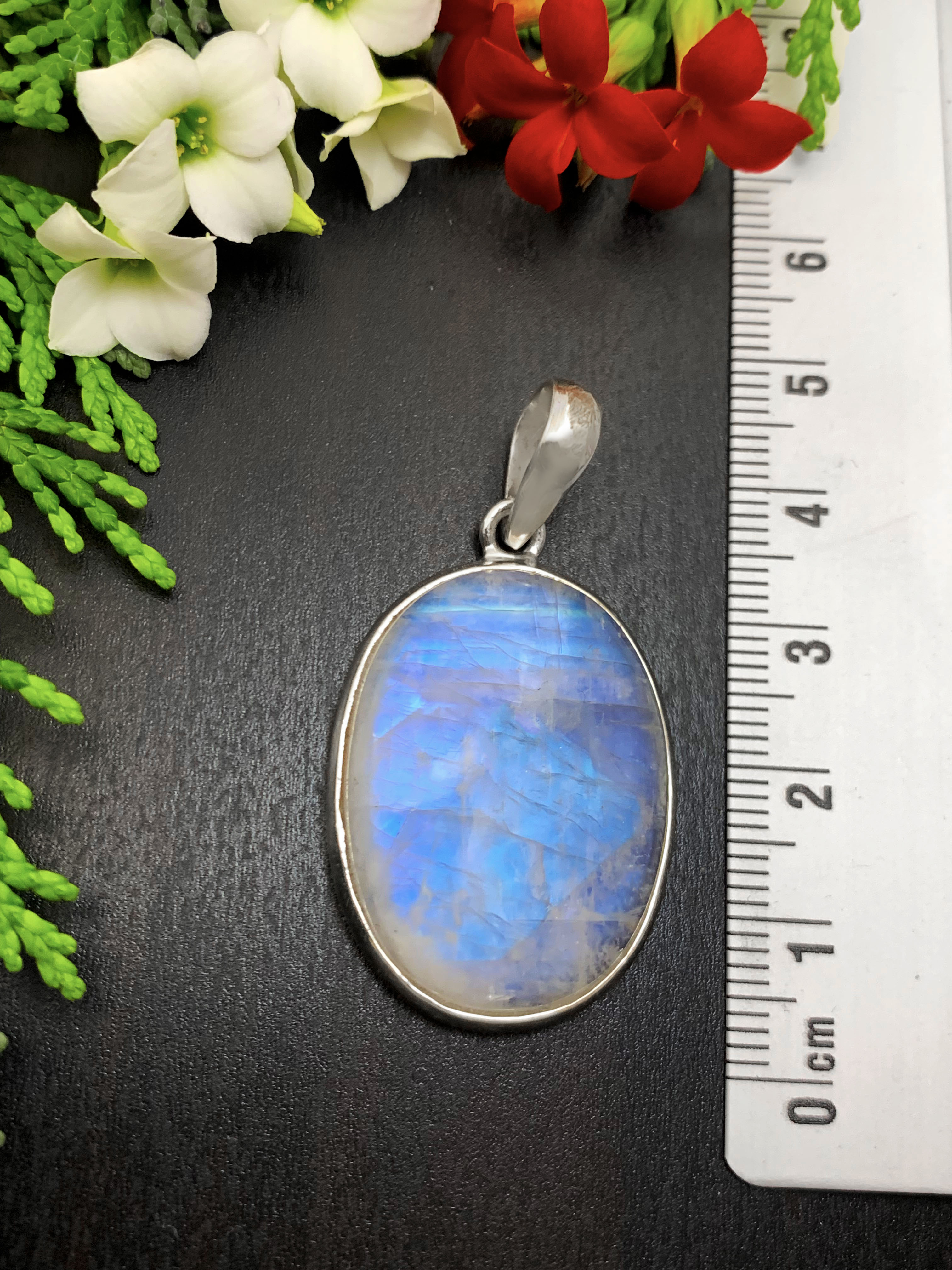 Moonstone Pendant - Rainbow