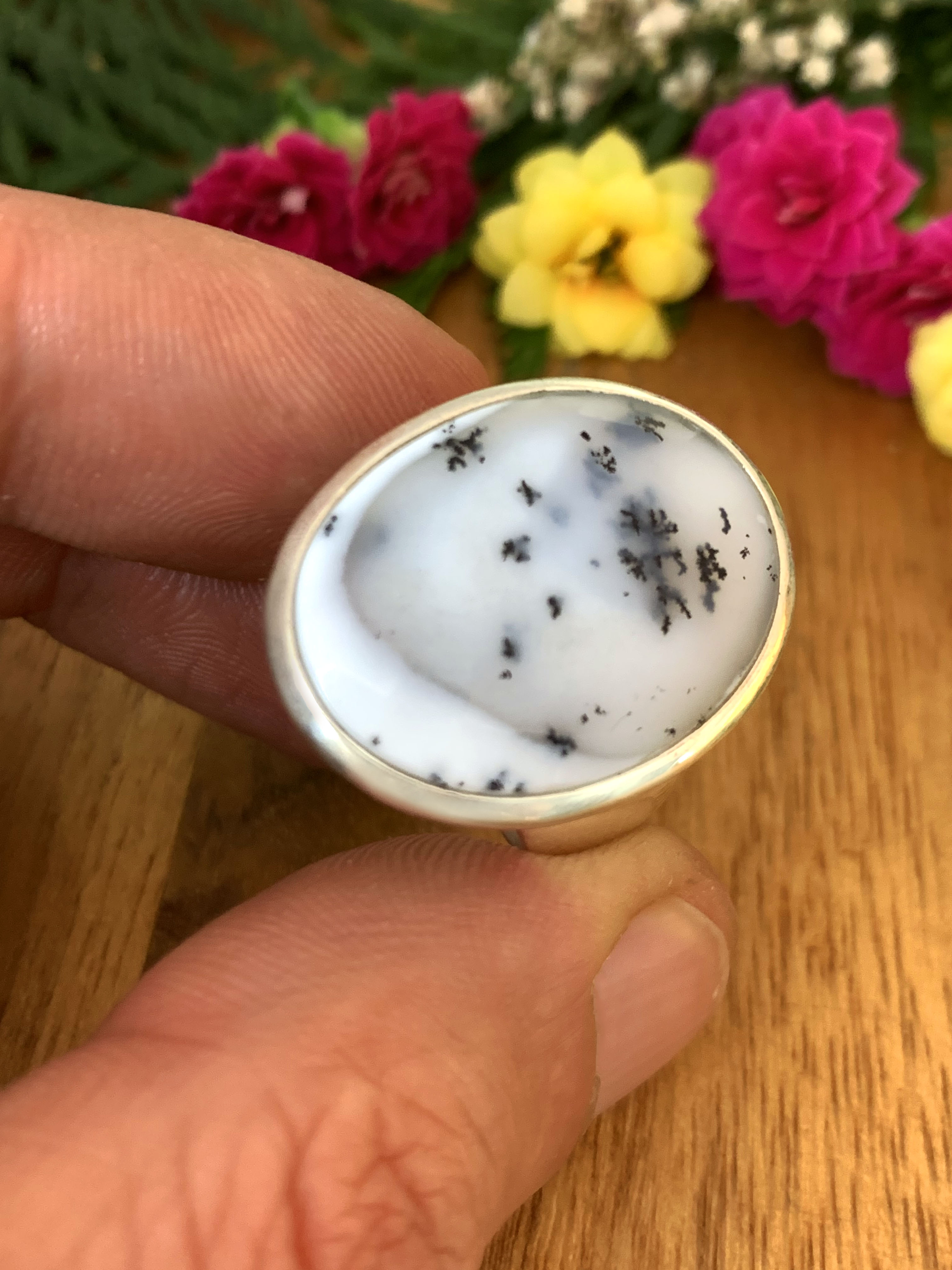 Dendrittenachat Ring