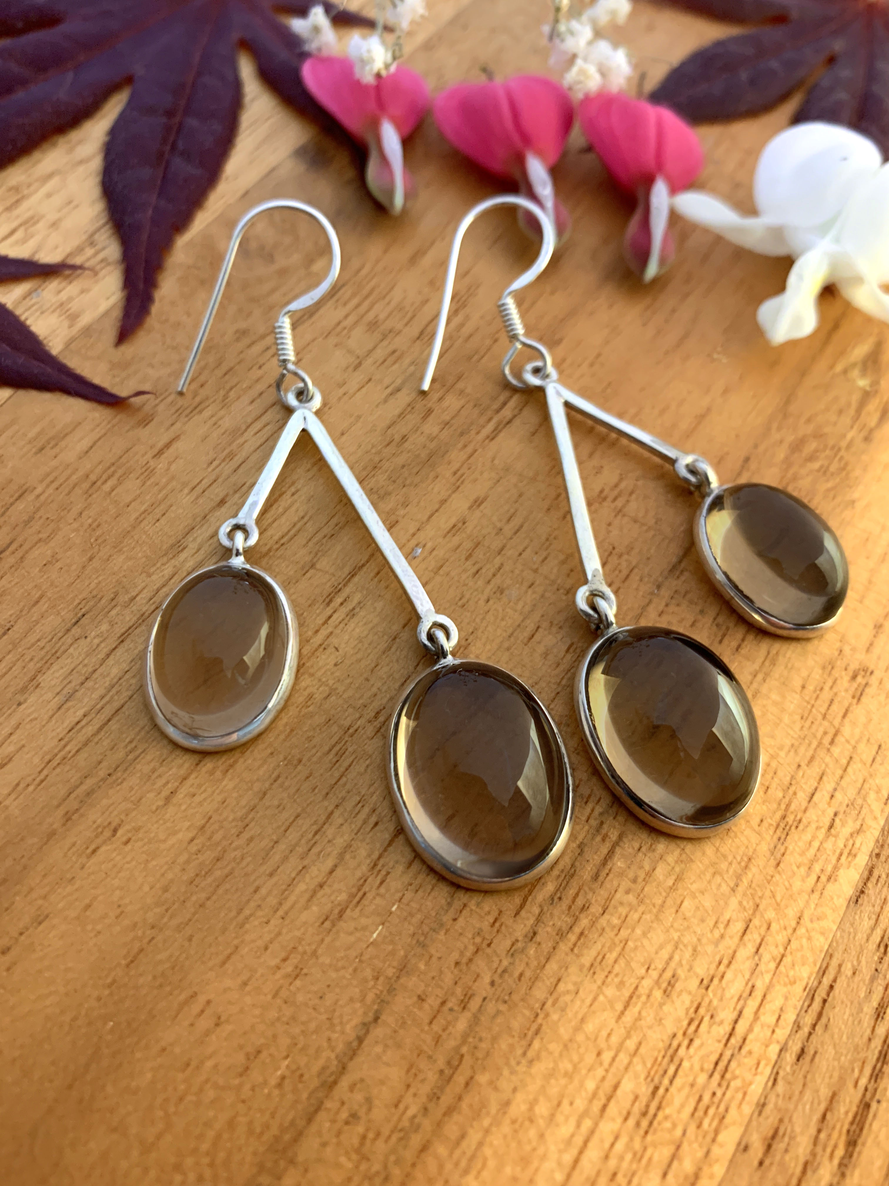 rauchquarz-ohrhaenger-smoky-quartz-earrings-ohr00582 Rauchquarz Ohrhänger