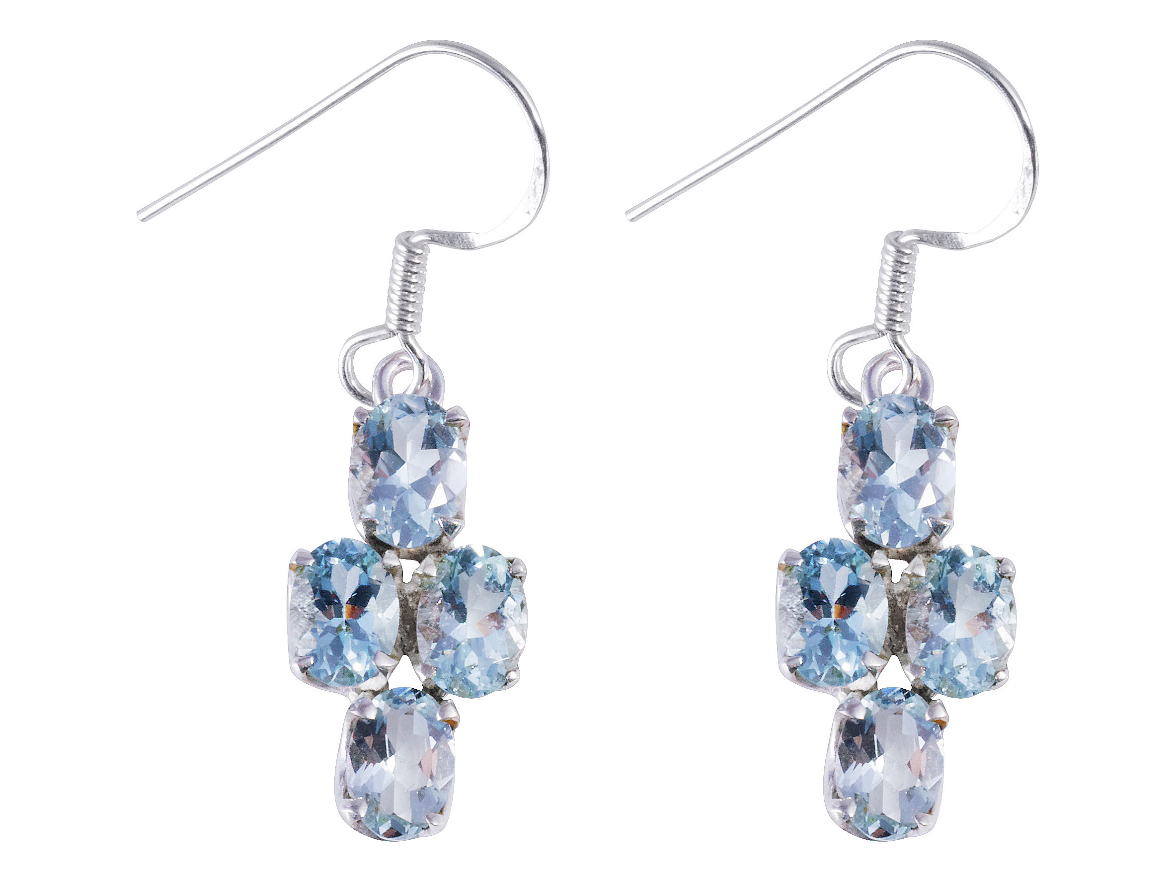 egh007597b103542d6c Blau Topas Ohrschmuck
