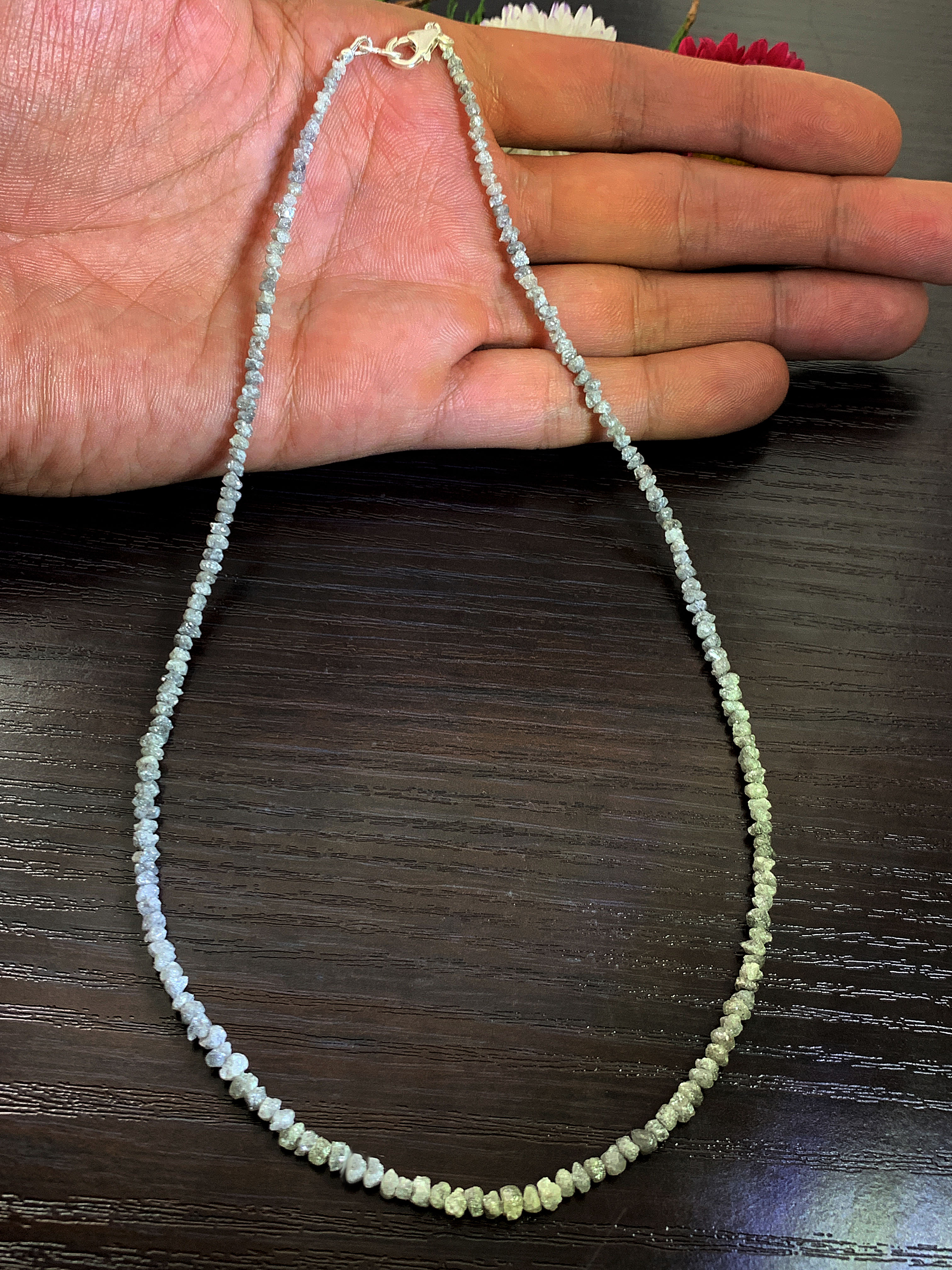 diamant-kette-diamond-necklace-k00162-4 Roh Diamant Kette