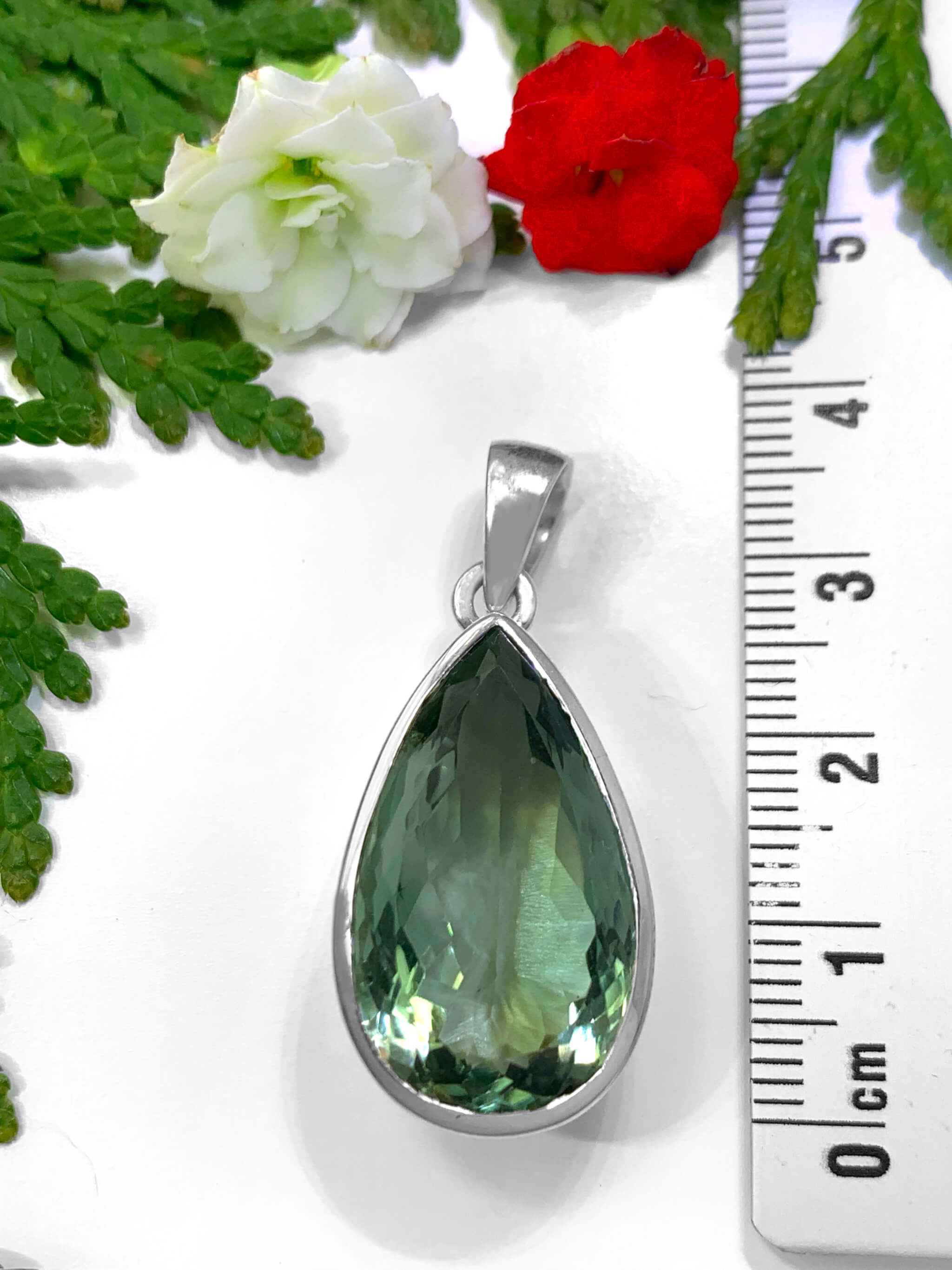Green Amethyst Pendant 