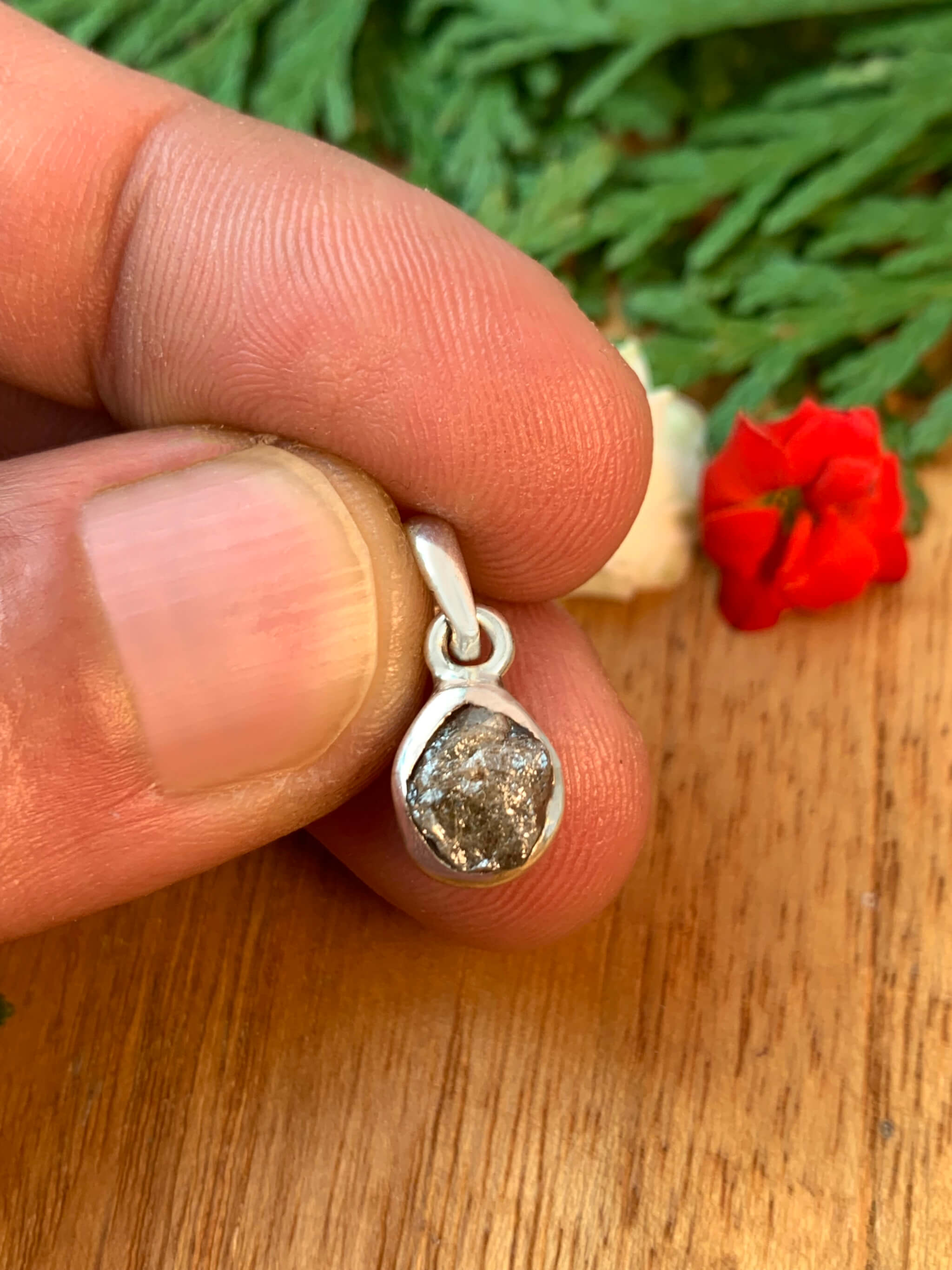 Rohdiamant Anhänger