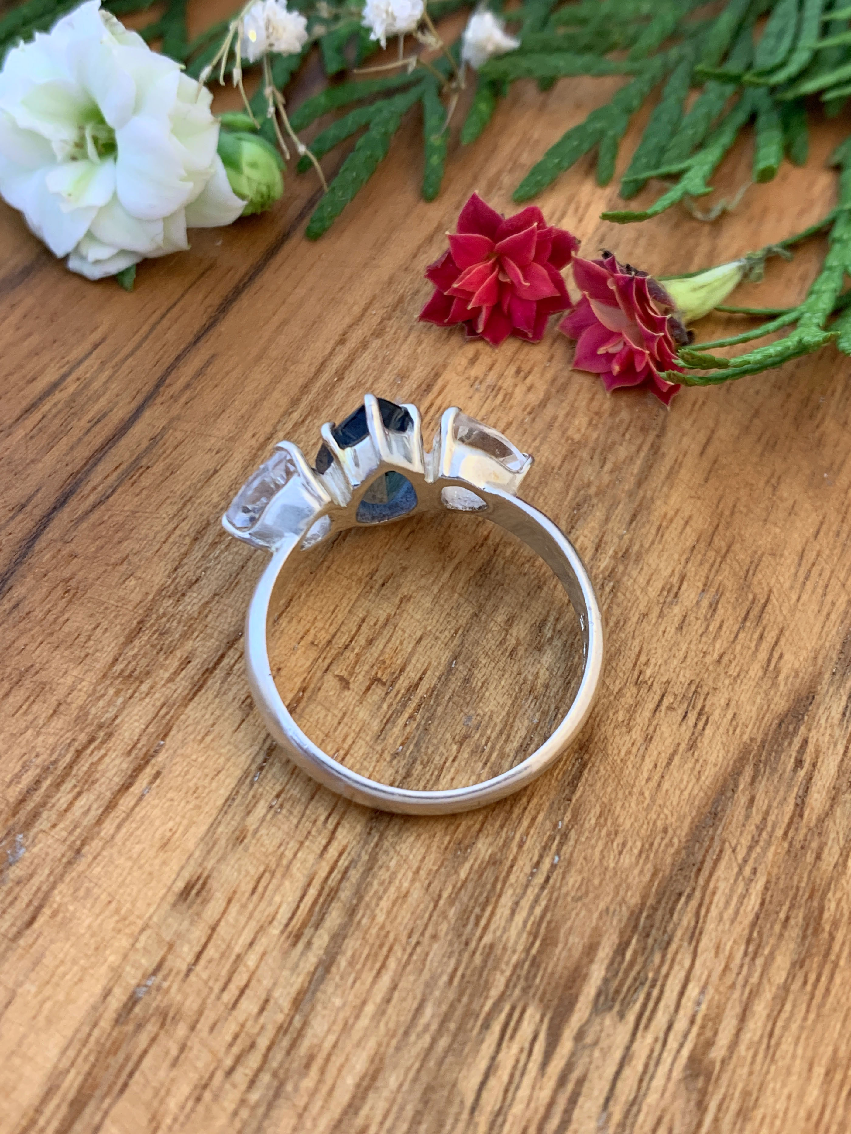 blautopas-ring-london-blue-topaz-ring-r01761-4 London Blautopas mit Bergkristall Ring