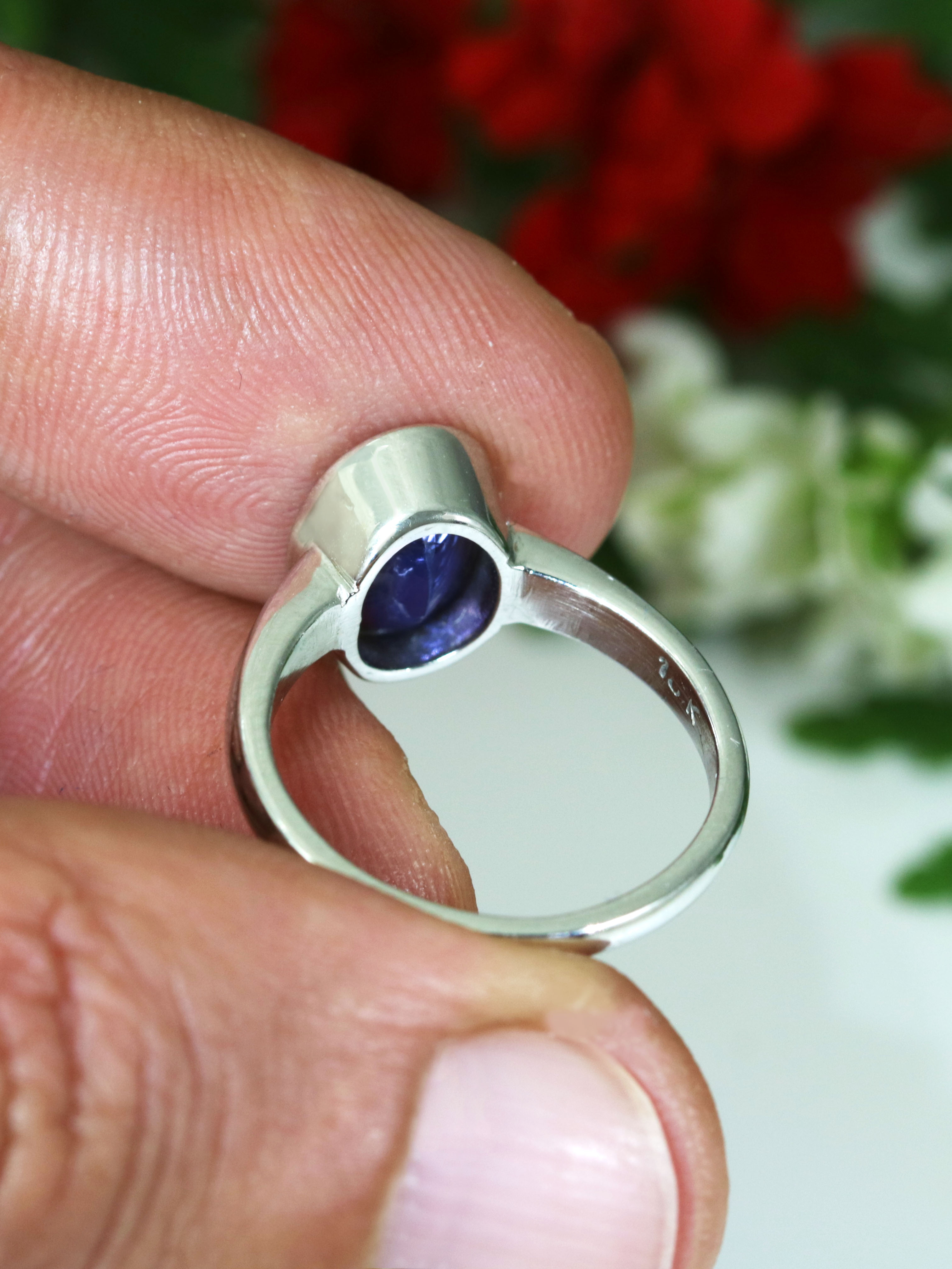 gold-tansanit-ring-gold-tanzanite-ring-gs0091-4 Tansanit Ring - 14k Weißgold
