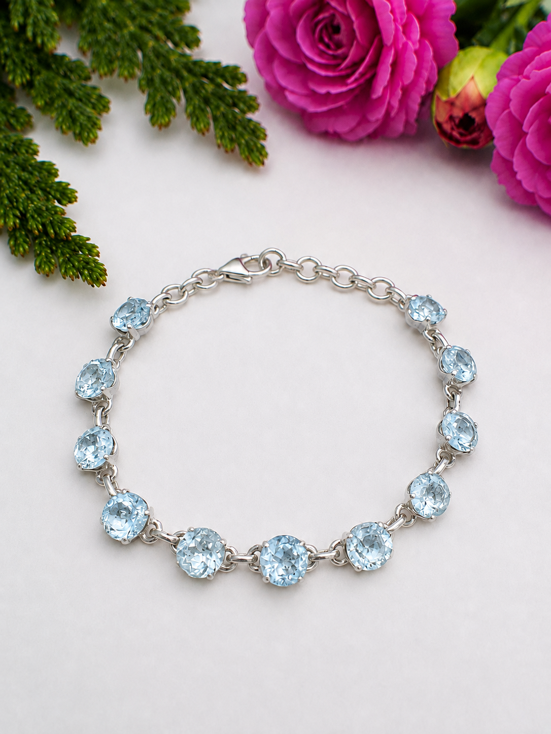 Aquamarin Armband